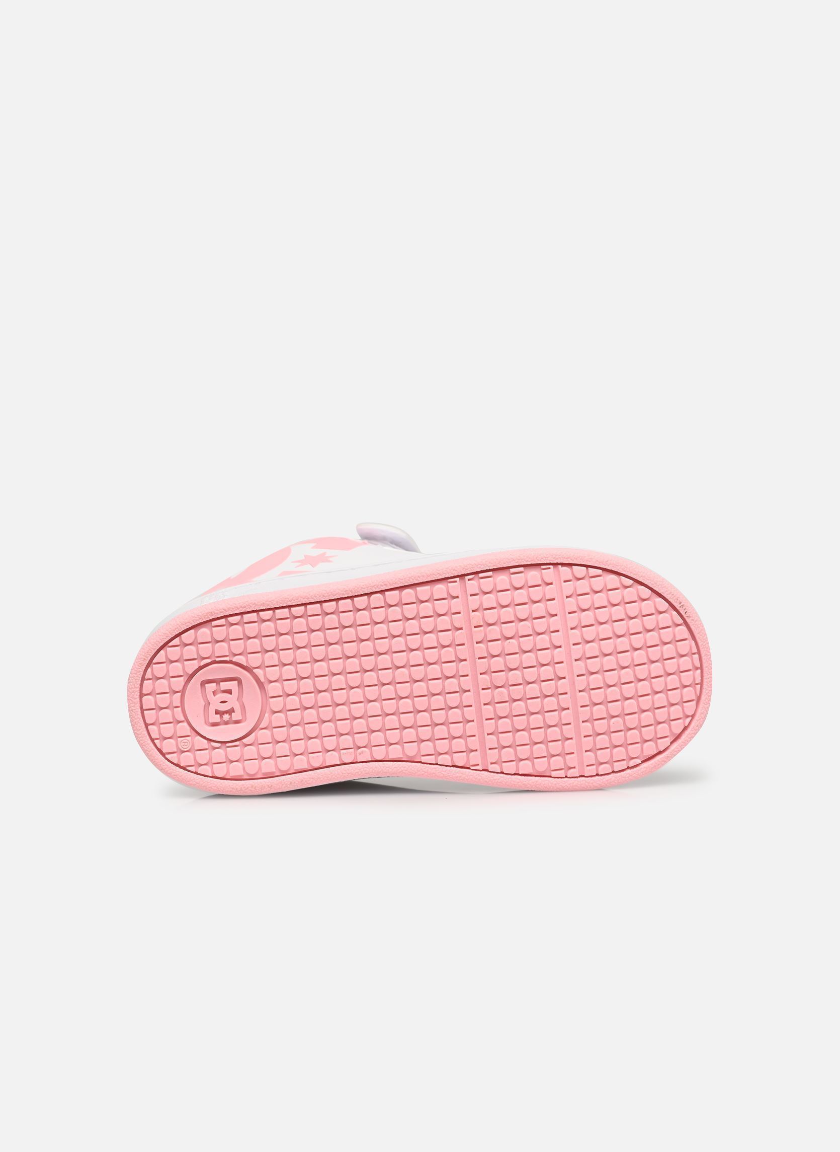 Baskets COURT GRAFFIK ELASTIC TODDLER fille blanc DC Shoes Baskets COURT GRAFFIK ELASTIC TODDLER fille blanc White/pink