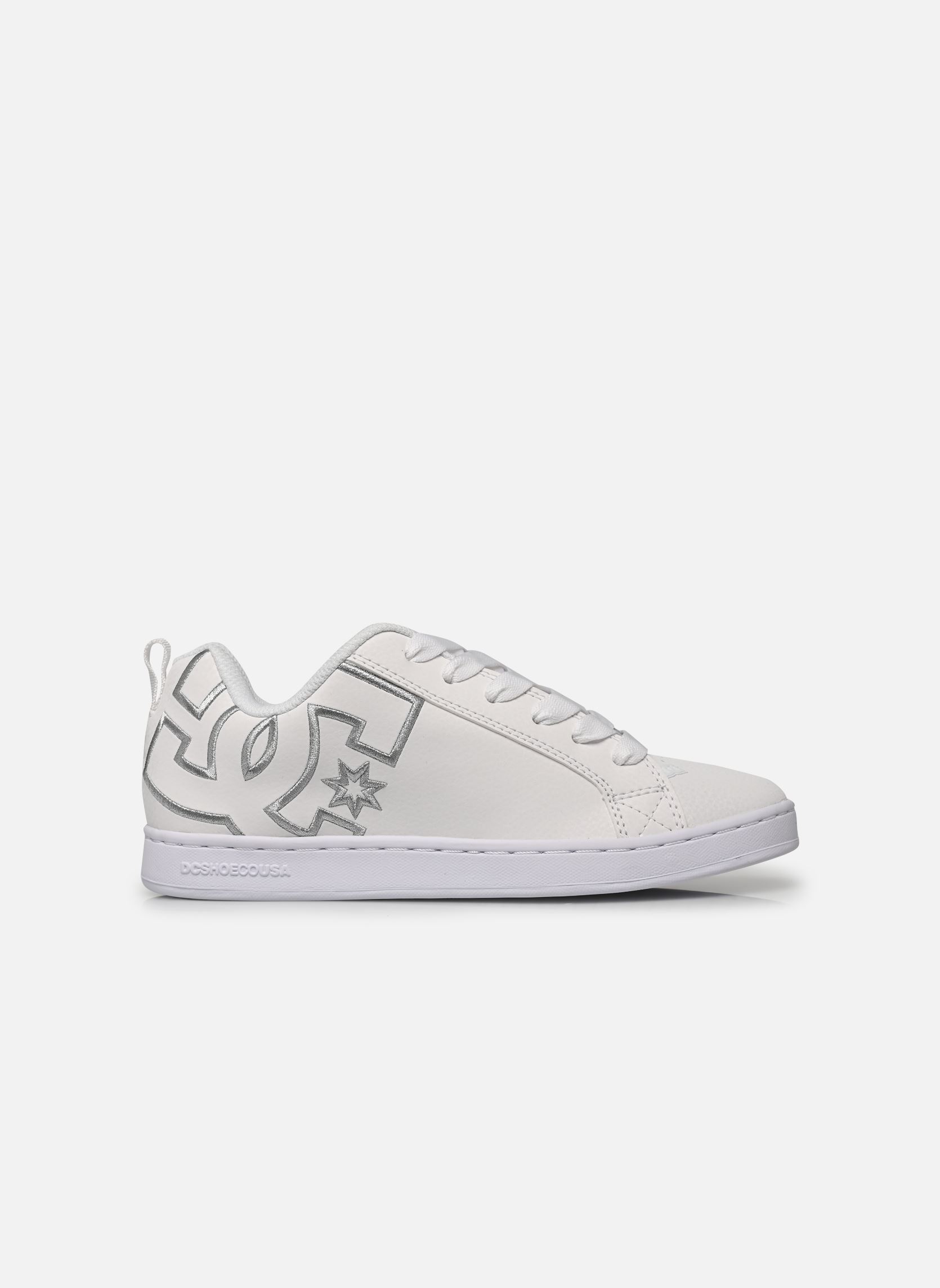 Baskets Court Graffik W femme blanc DC Shoes Baskets Court Graffik W femme blanc WHITE/M SILVER