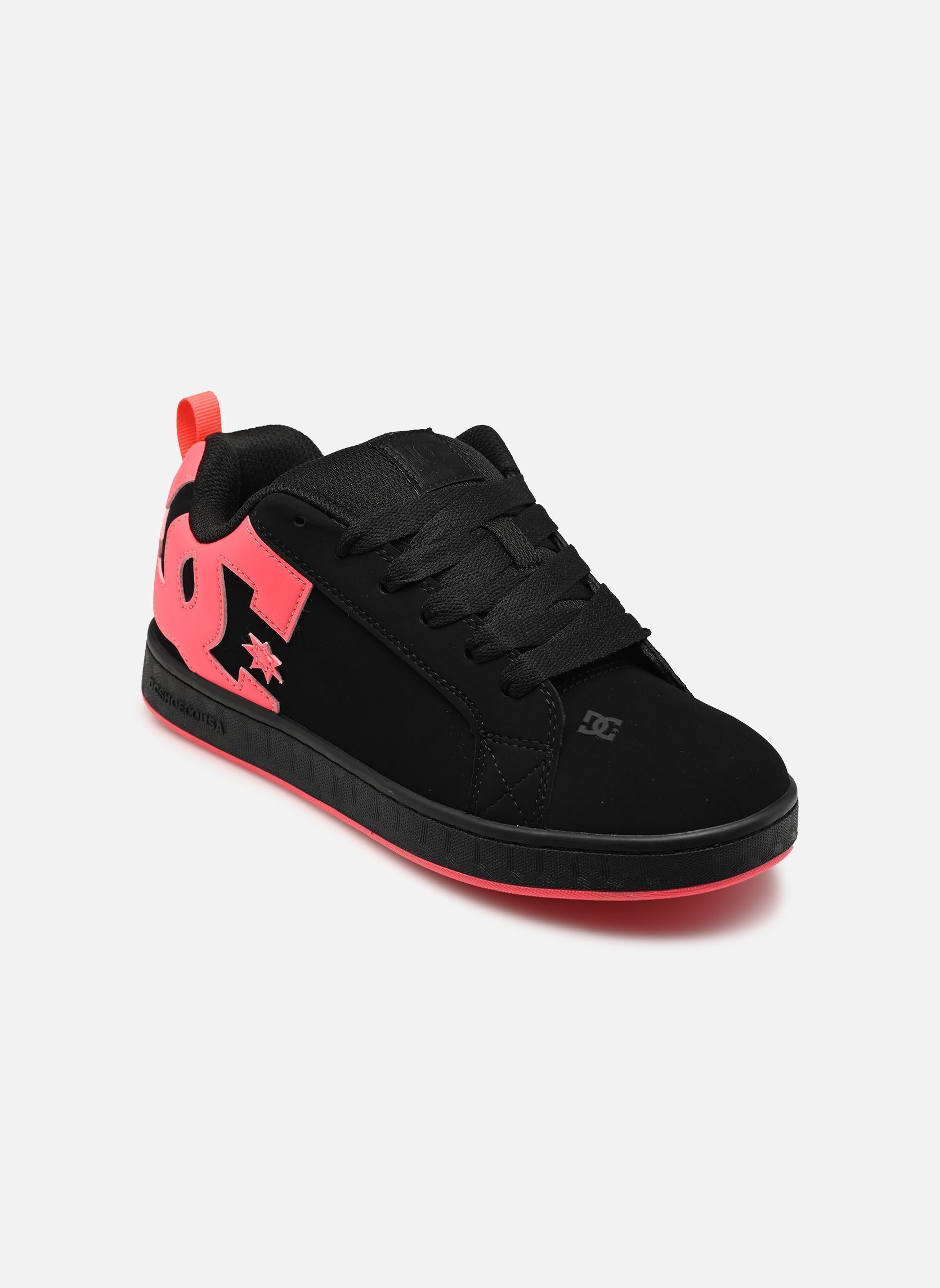 Sneakers Dc Shoes Court Graffik Femme Cuir Et 38 12 - vue 4