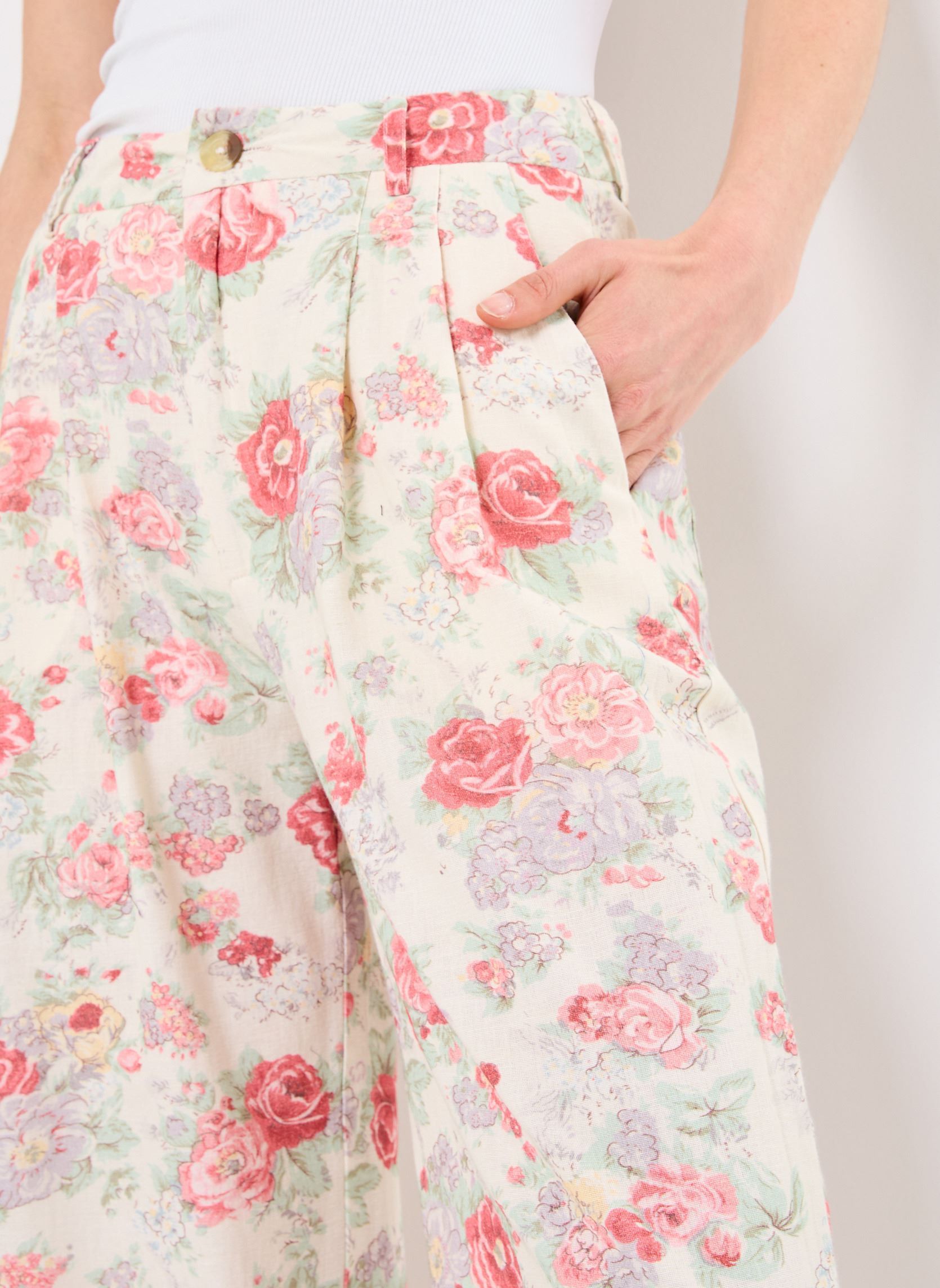 Pantalons larges Lolo femme multicolore Maison Hotel Pantalons larges Lolo femme multicolore Candy Roses
