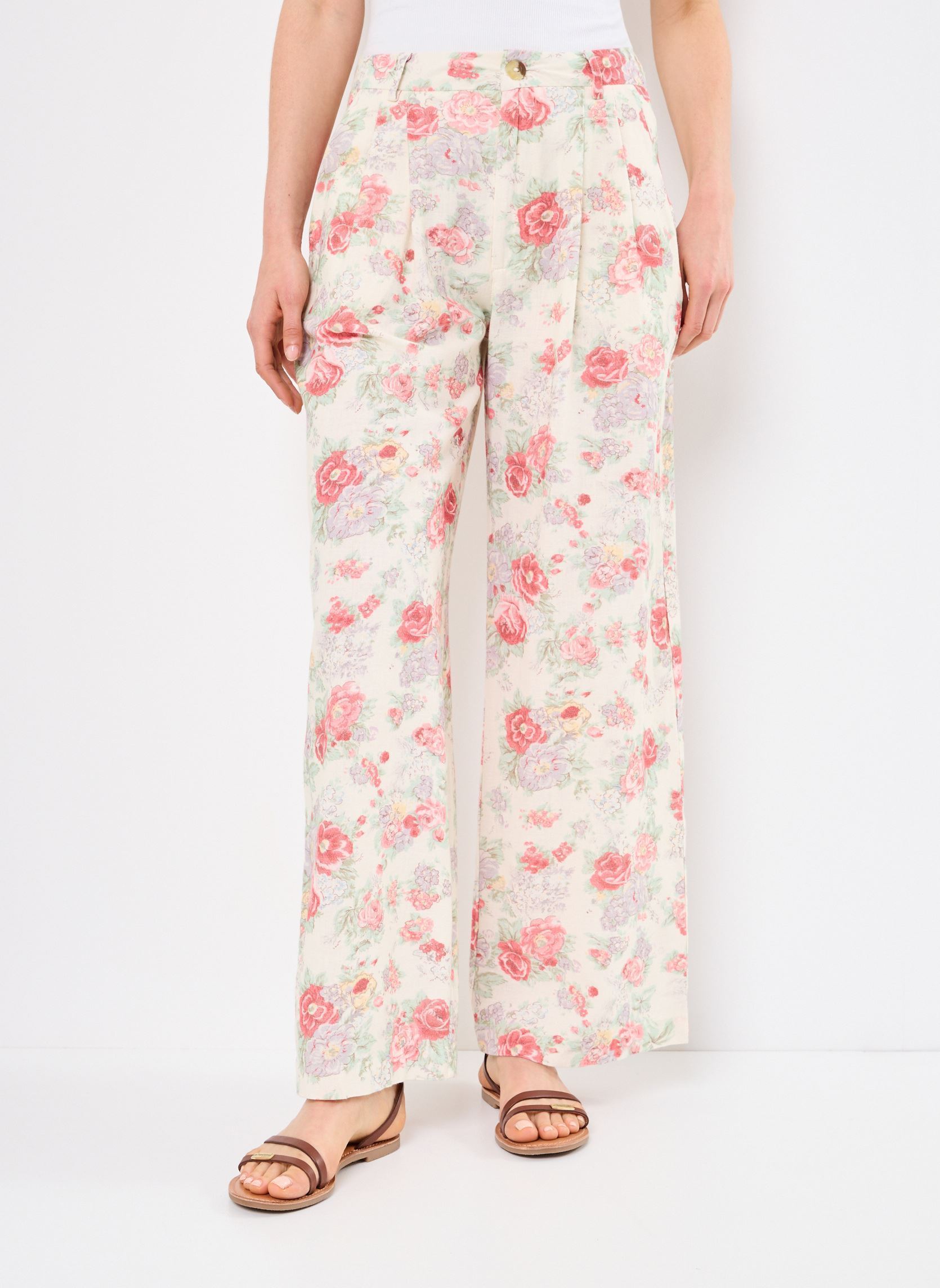 Pantalons larges Lolo femme multicolore Maison Hotel Pantalons larges Lolo femme multicolore Candy Roses