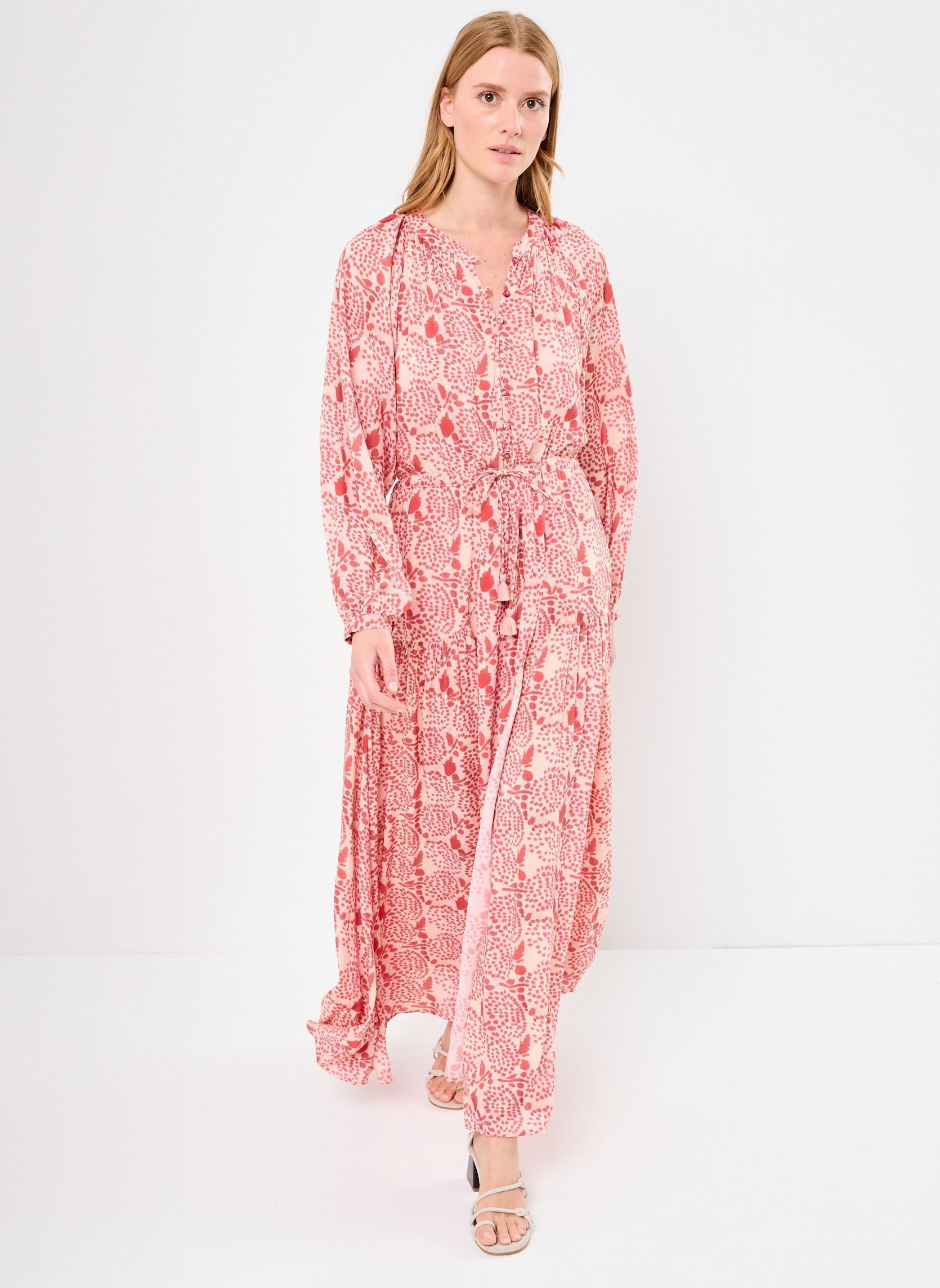 Robes longues Irene femme rouge Maison Hotel Robes longues Irene femme rouge Pink Martini
