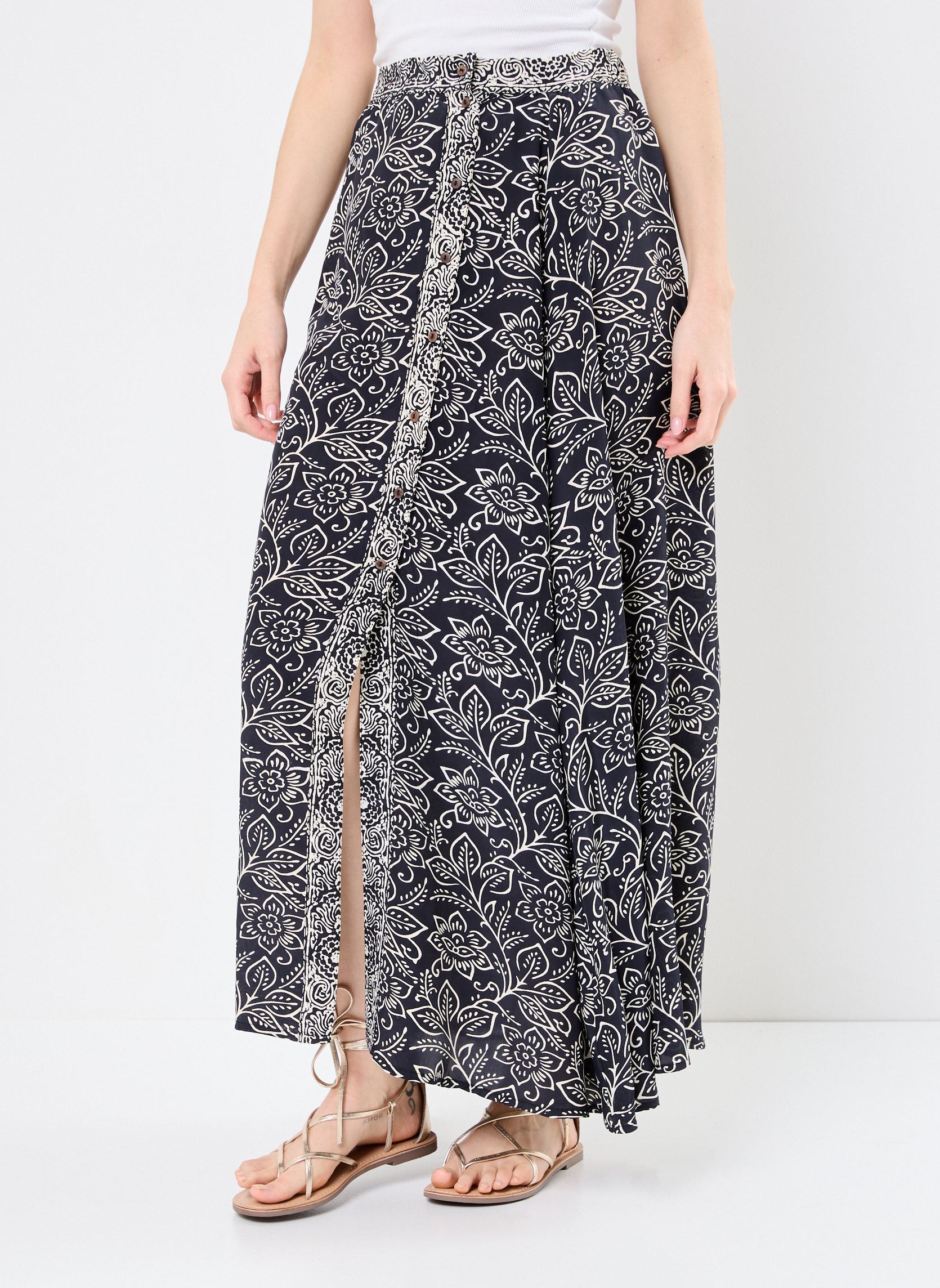 Jupes longues Eeva femme noir Maison Hotel Jupes longues Eeva femme noir BLACK SHEEP