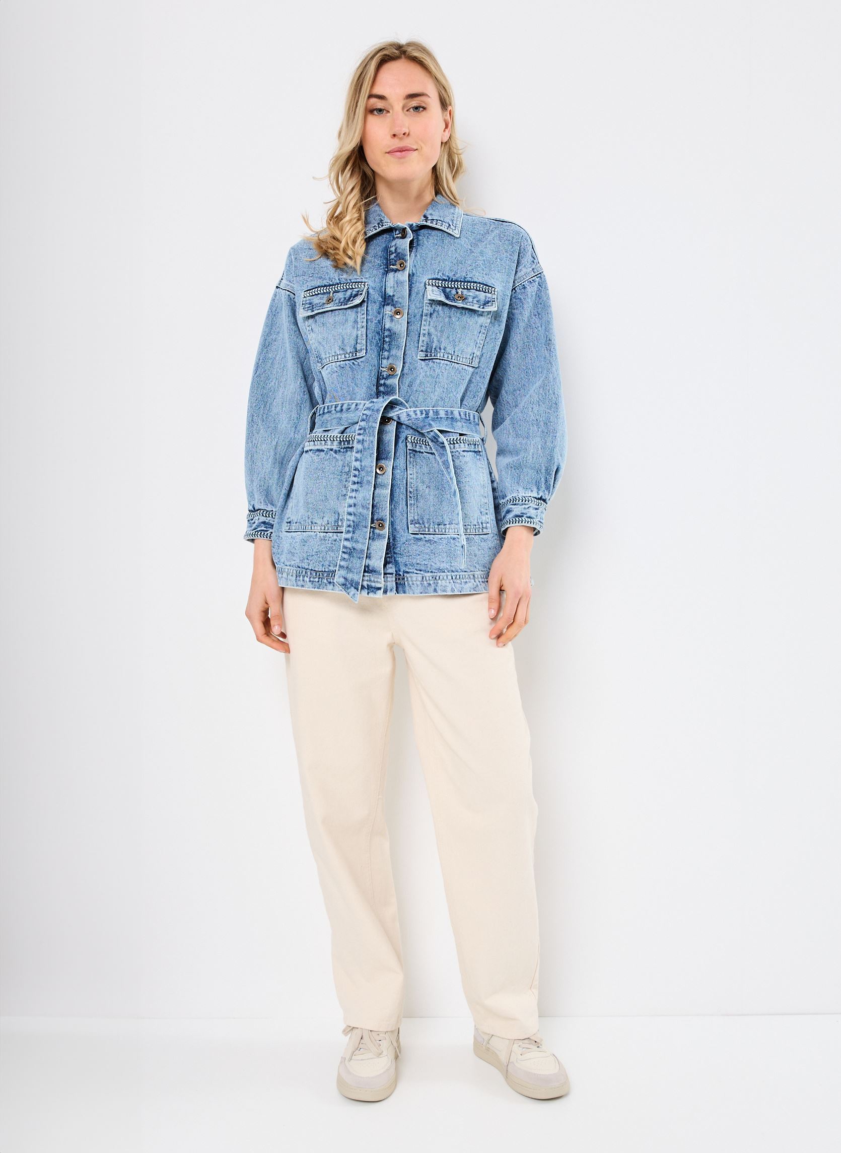 Jeansjacken Wayne damen blau Maison Hotel Jeansjacken Wayne damen blau Western Blue