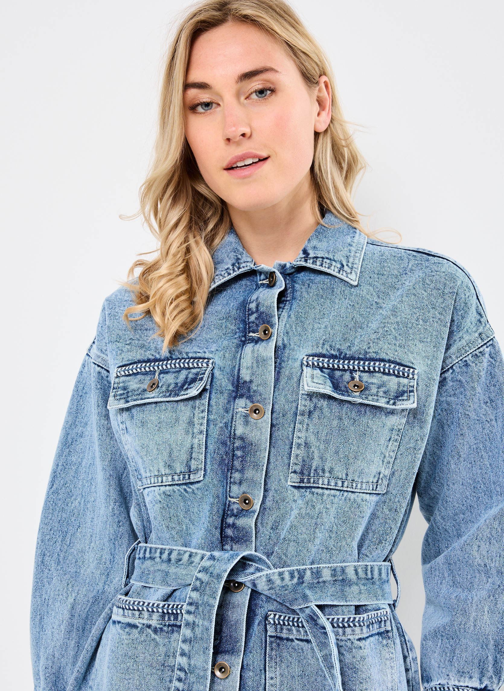 Jeansjacken Wayne damen blau Maison Hotel Jeansjacken Wayne damen blau Western Blue