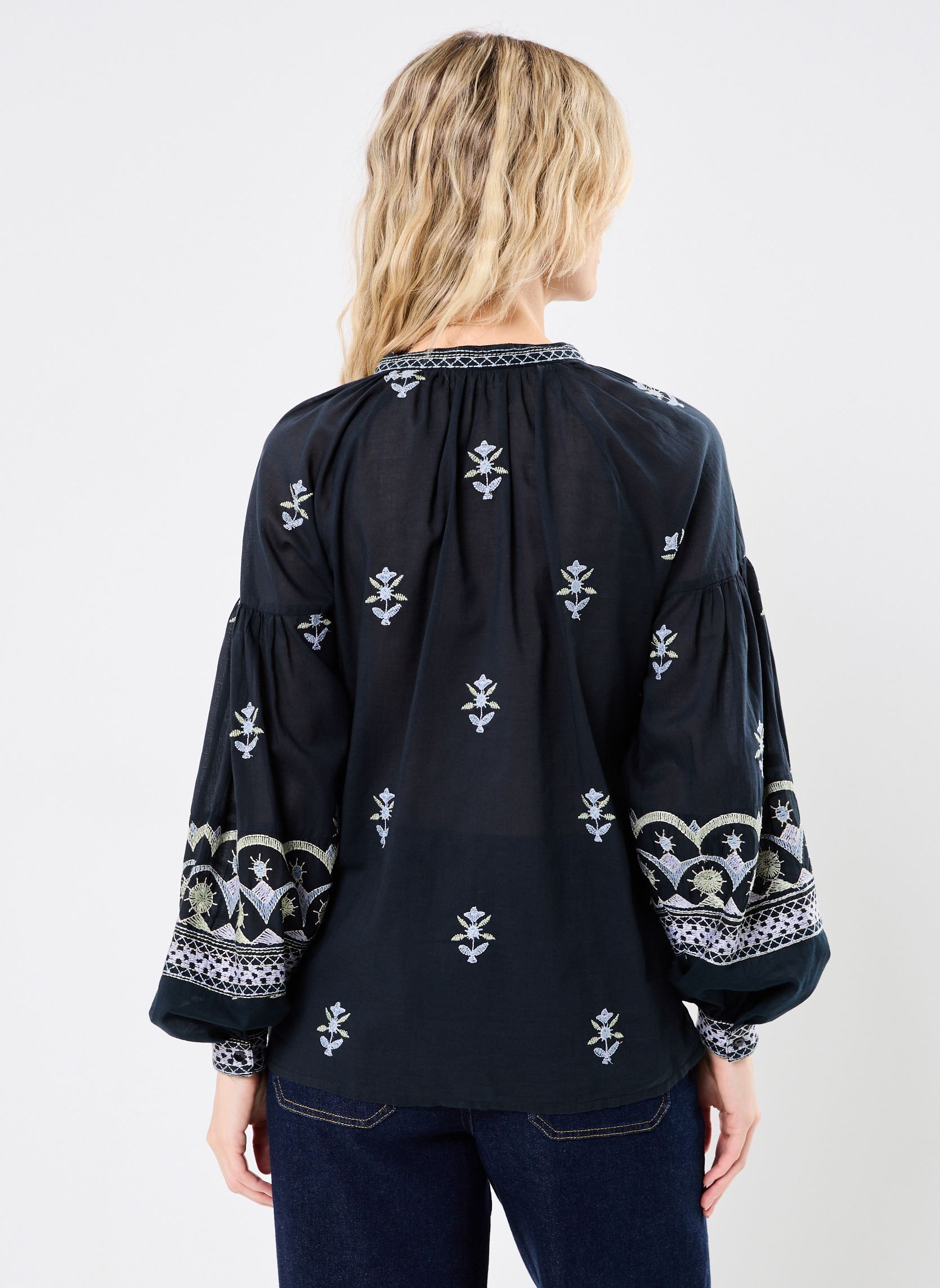 Blouses met lange mouwen Chandra dames zwart Maison Hotel Blouses met lange mouwen Chandra dames zwart Midnight Wish