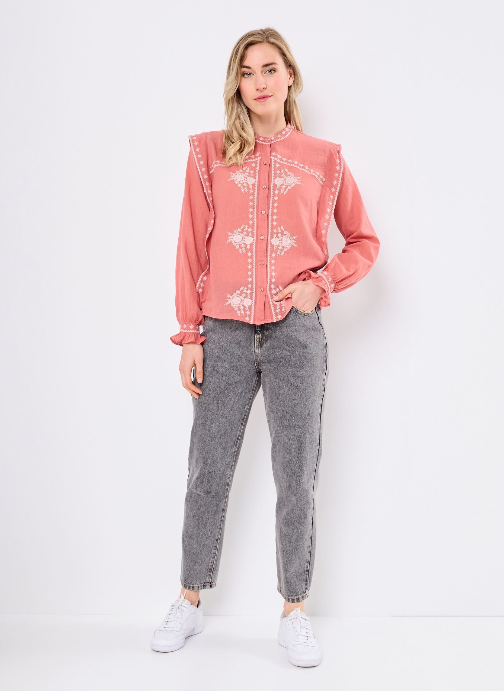 Blouses manches longues Philippa femme rouge Maison Hotel Blouses manches longues Philippa femme rouge FRAGOLA