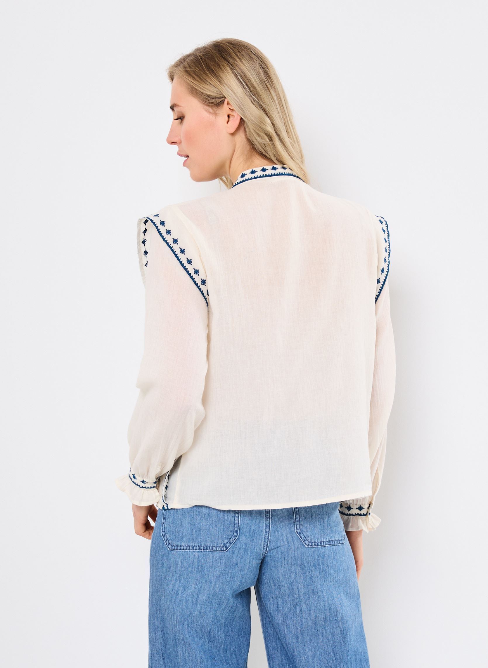Bluse a maniche lunghe Philippa donna bianco Maison Hotel Bluse a maniche lunghe Philippa donna bianco PANNA COTTA