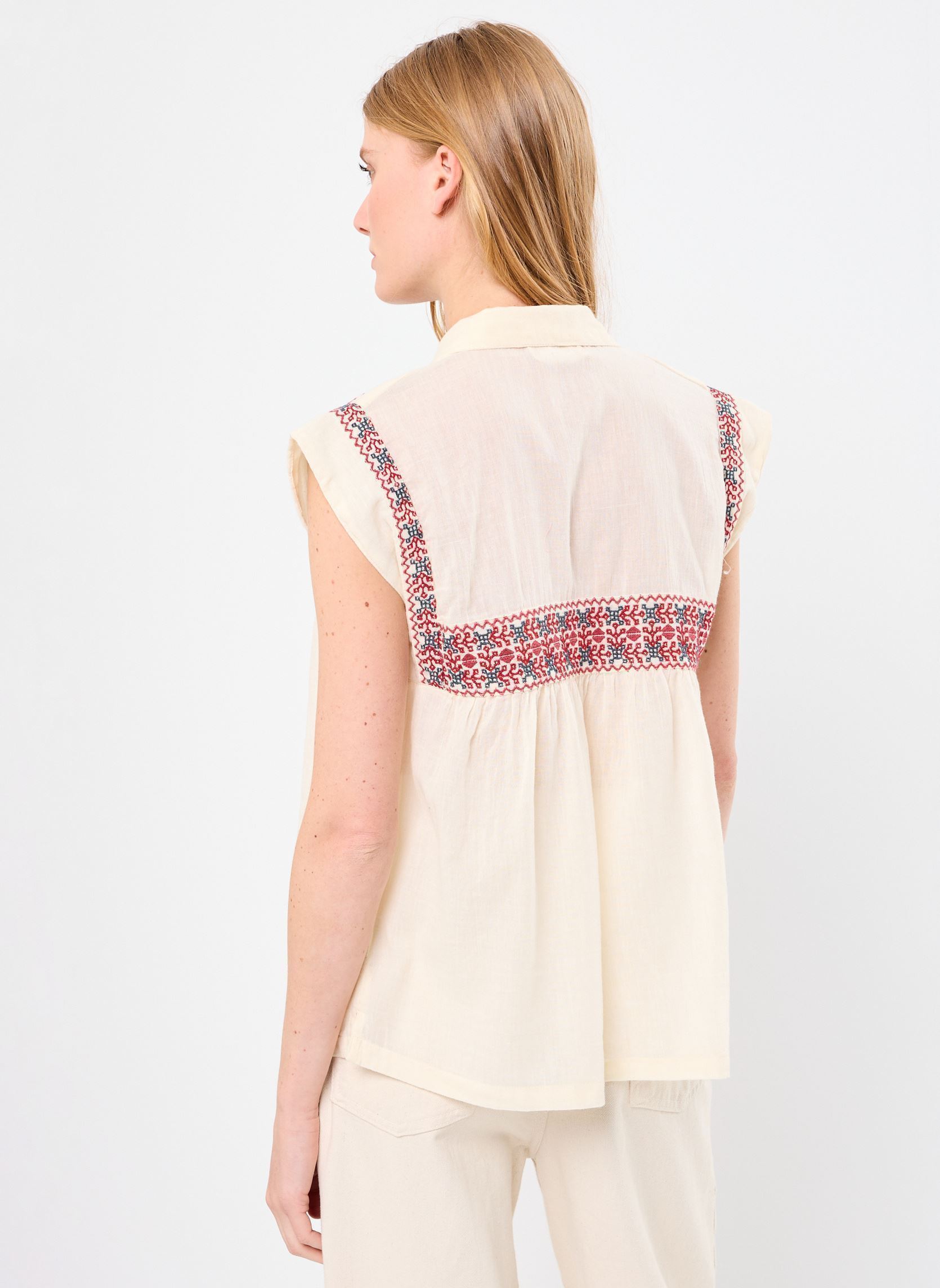 Tops Mafalda dames wit Maison Hotel Tops Mafalda dames wit RED WINE