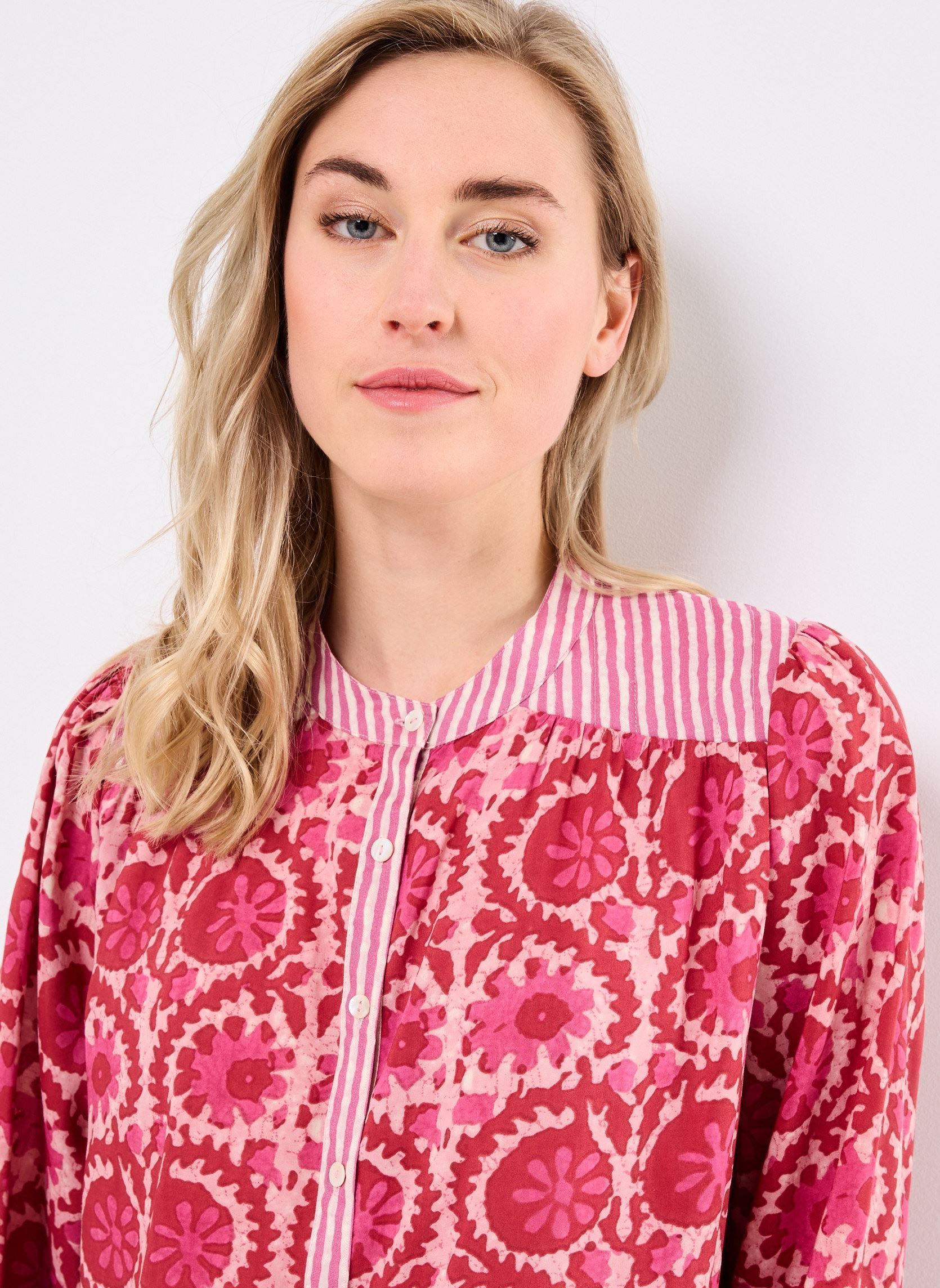 Langarm-Blusen Leandra damen rosa Maison Hotel Langarm-Blusen Leandra damen rosa HOT PINK