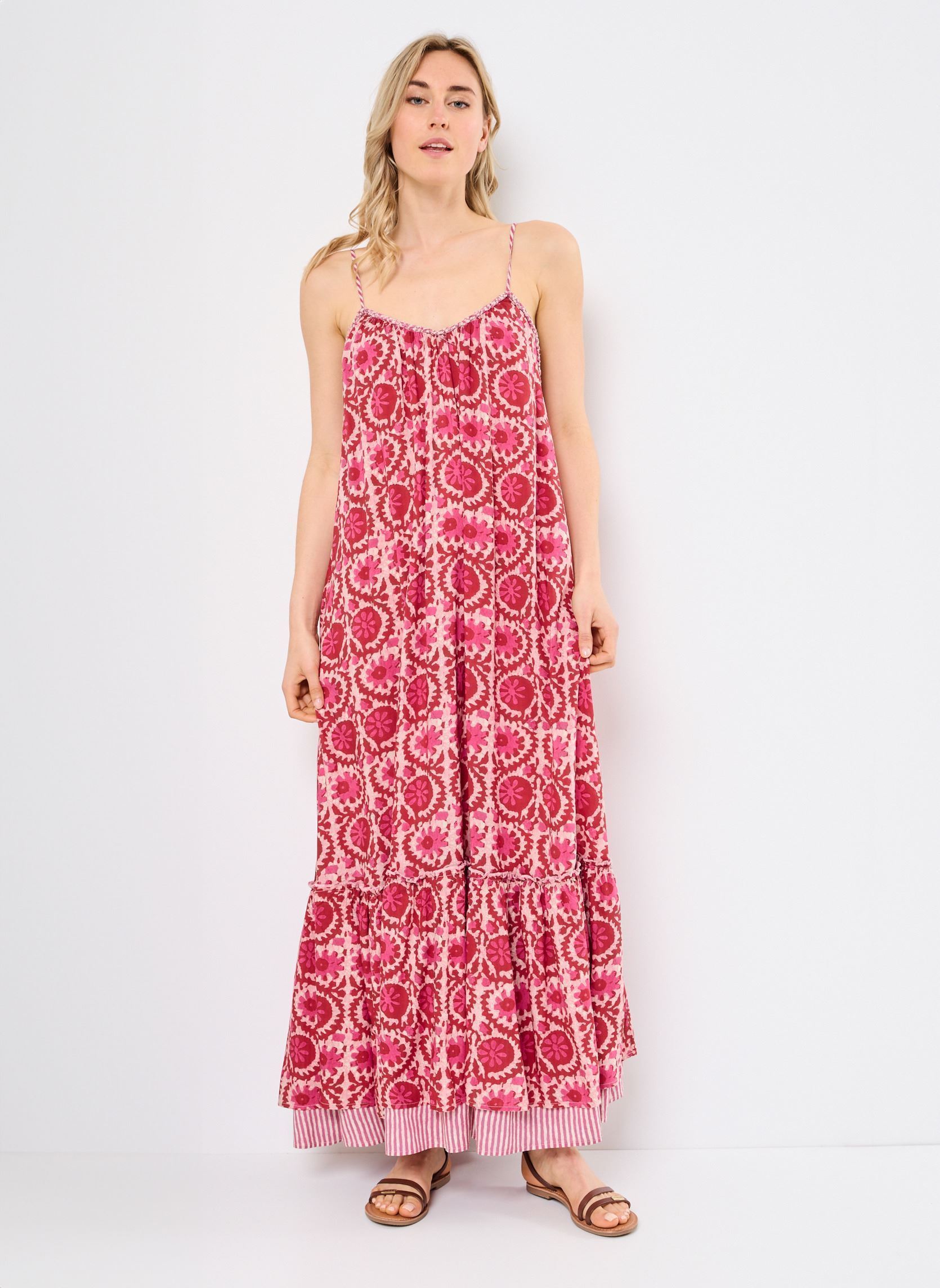 Robes longues Valeria femme rose Maison Hotel Robes longues Valeria femme rose HOT PINK