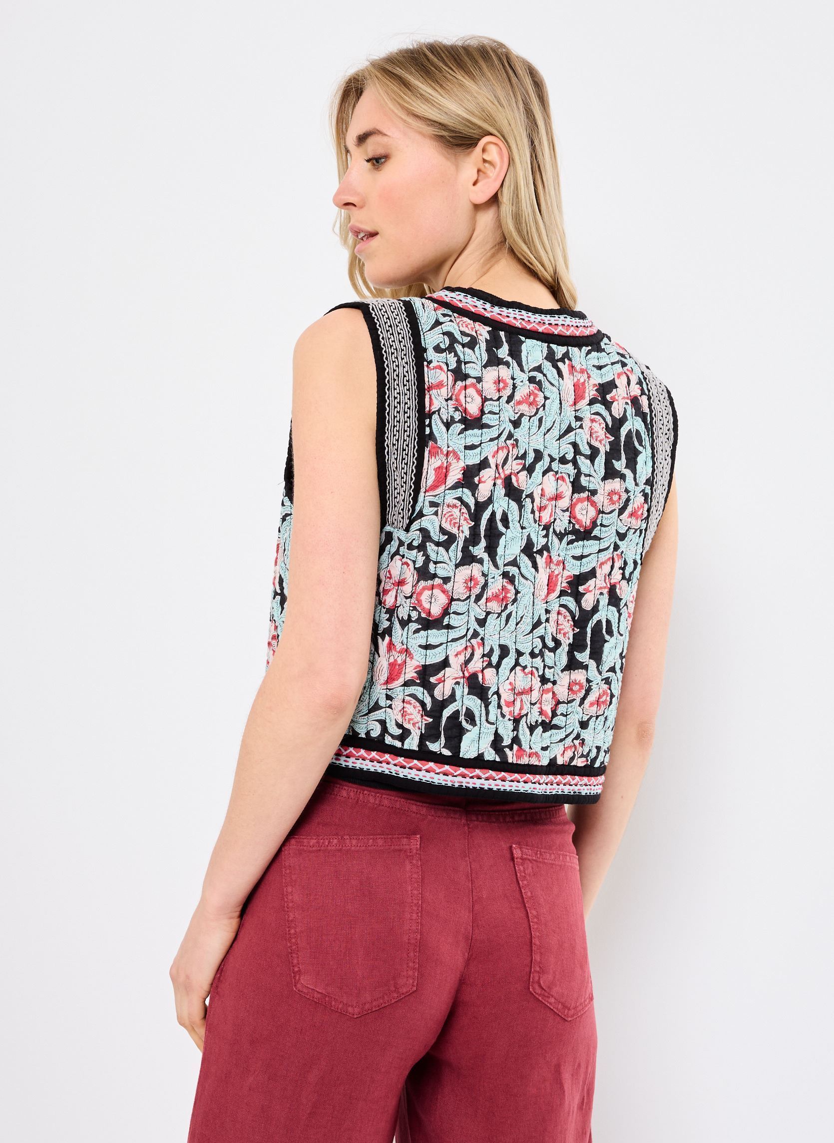 Vestes sans manches Enriqueta femme multicolore Maison Hotel Vestes sans manches Enriqueta femme multicolore Rosa Rosae