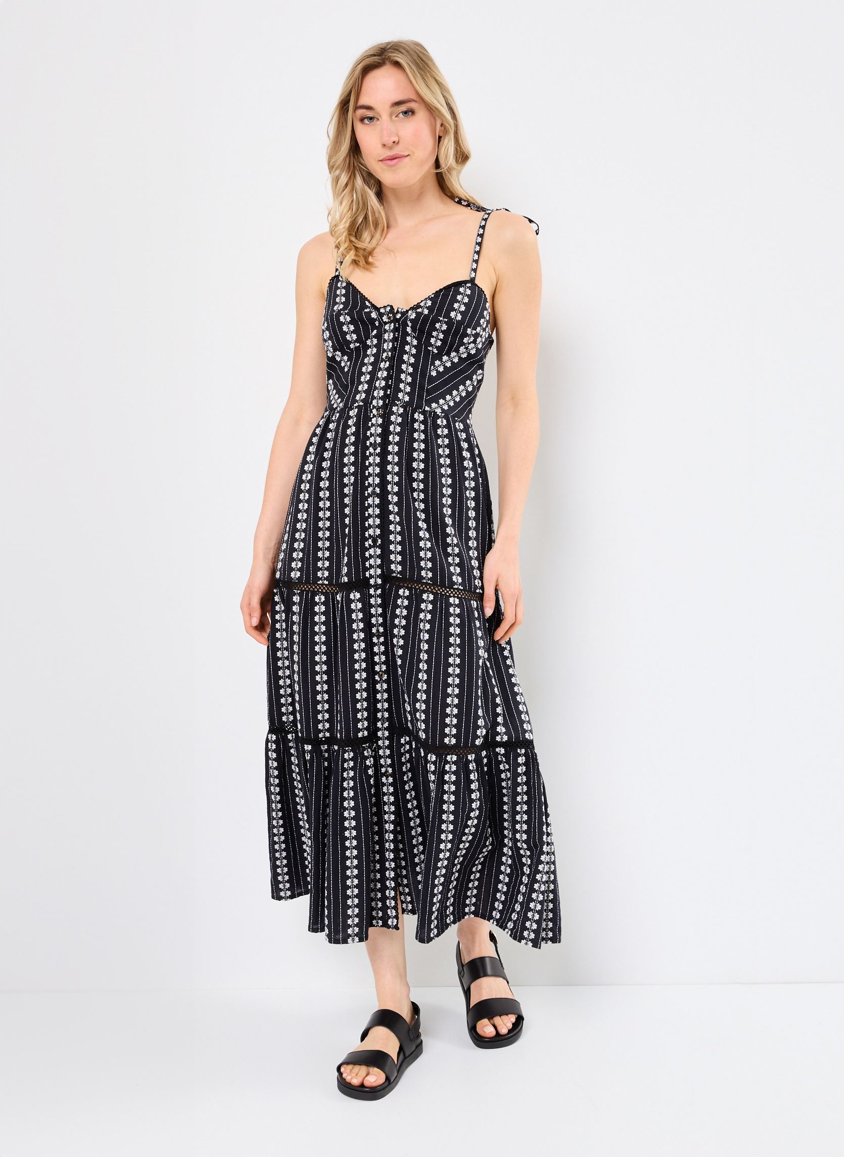 Robes longues Venus femme noir Maison Hotel Robes longues Venus femme noir ONYX