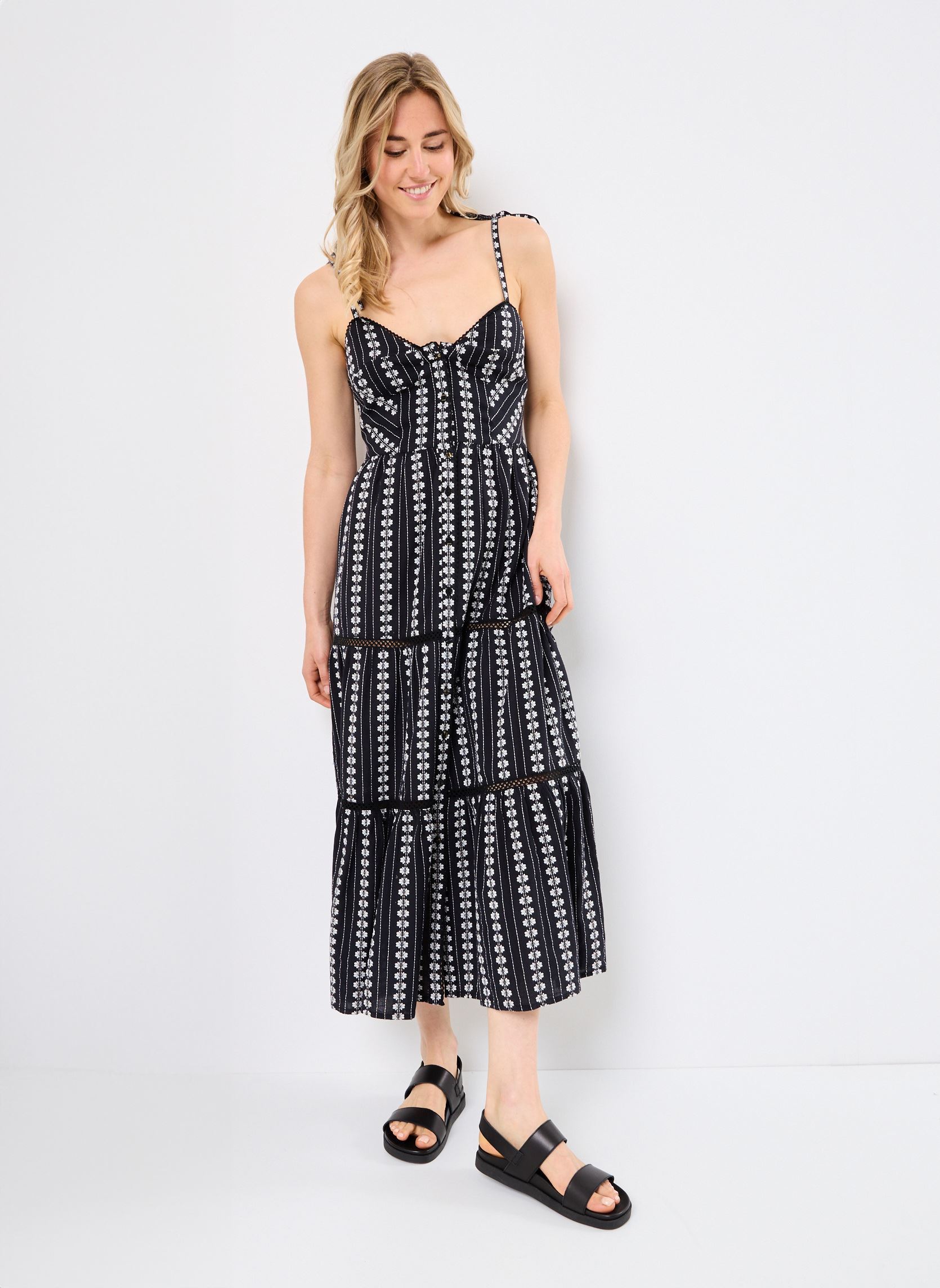 Robes longues Venus femme noir Maison Hotel Robes longues Venus femme noir ONYX