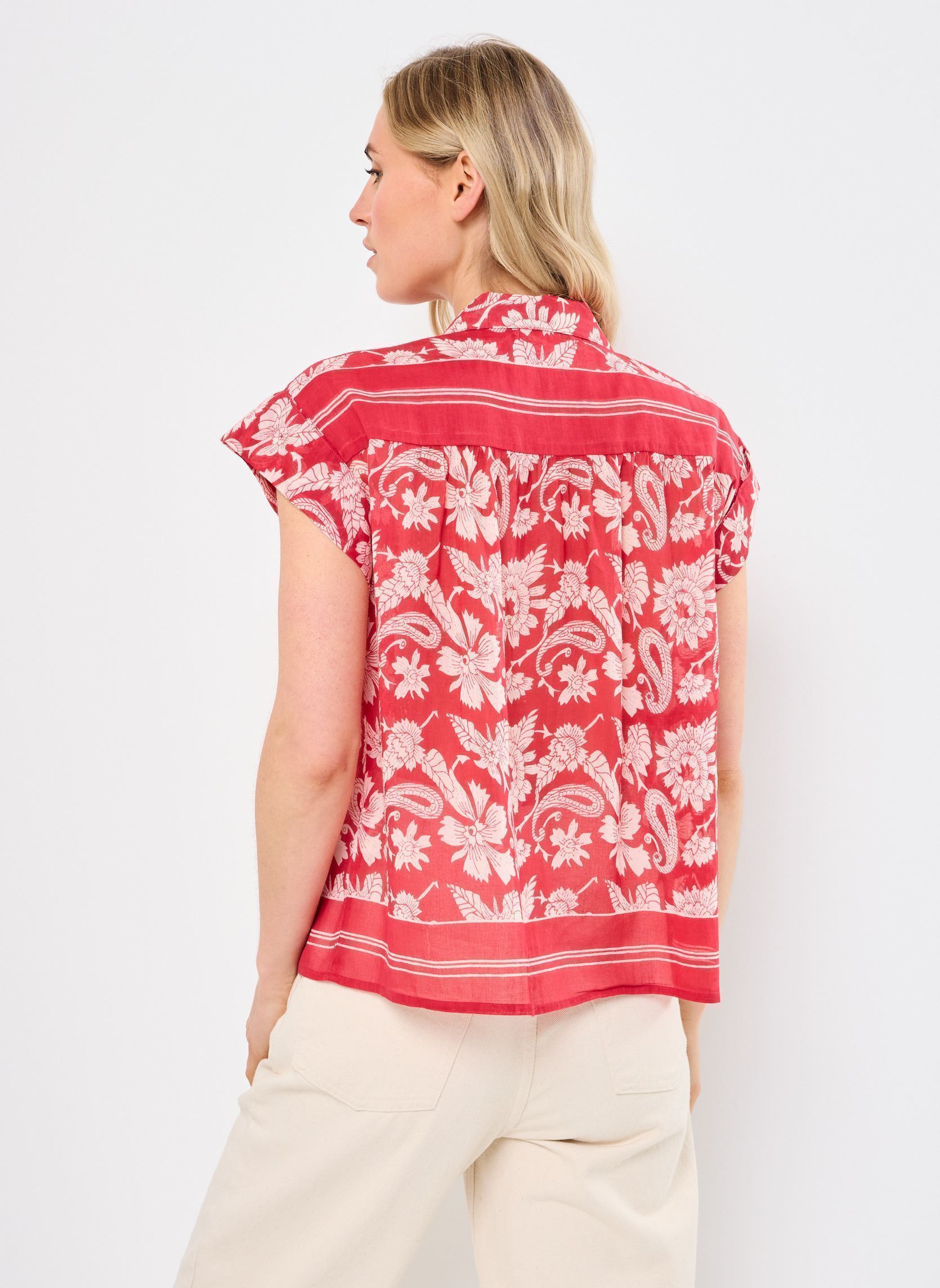 Blouses manches courtes Bobby femme rouge Maison Hotel Blouses manches courtes Bobby femme rouge Tabasco