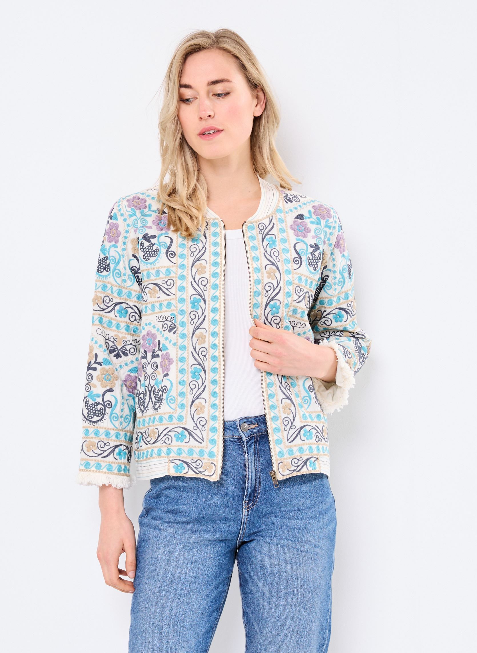 Jacken Audrey damen mehrfarbig Maison Hotel Jacken Audrey damen mehrfarbig Macaron