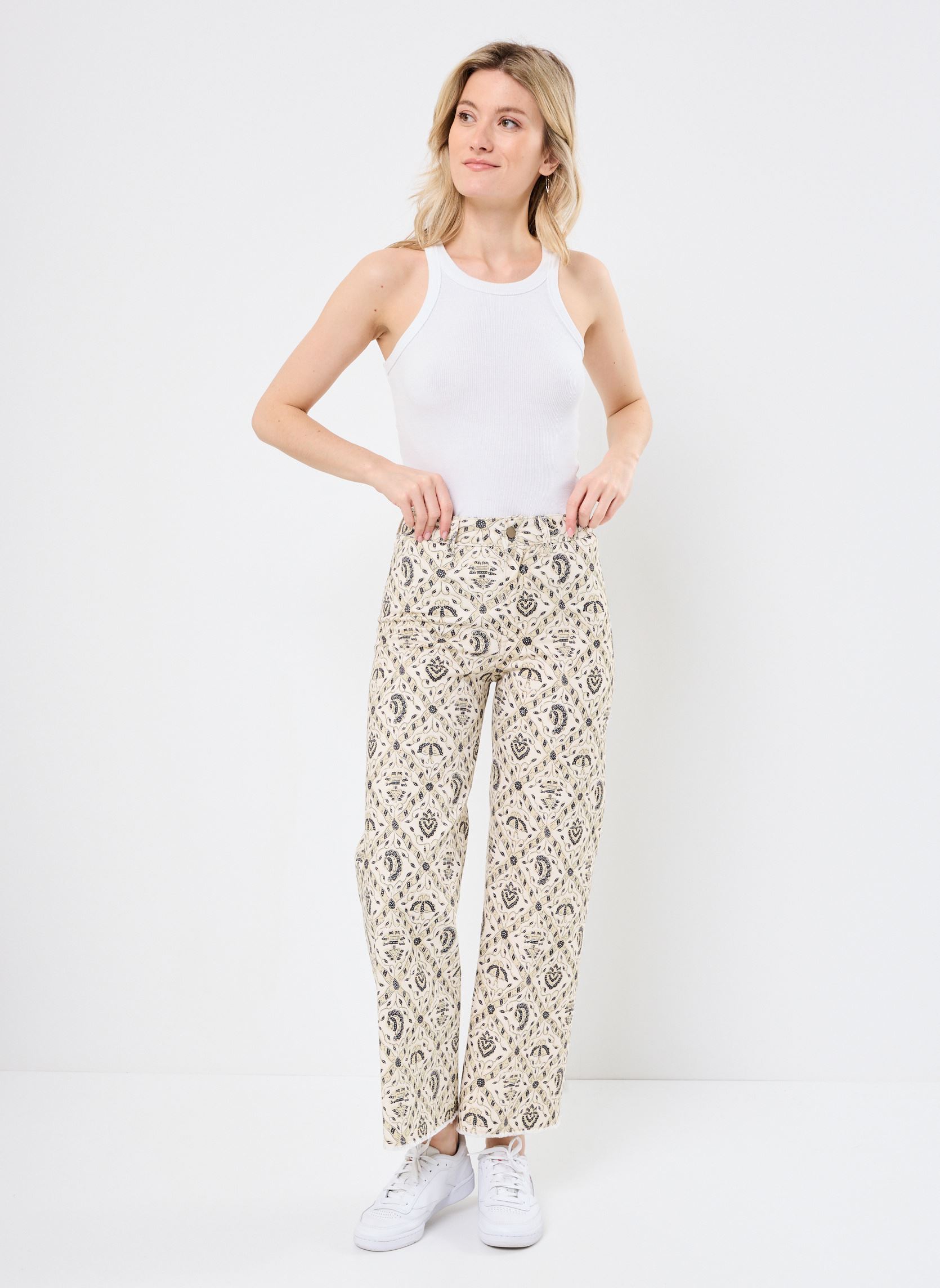 Pantaloni larghi Lula donna multicolore Maison Hotel Pantaloni larghi Lula donna multicolore Vanilla