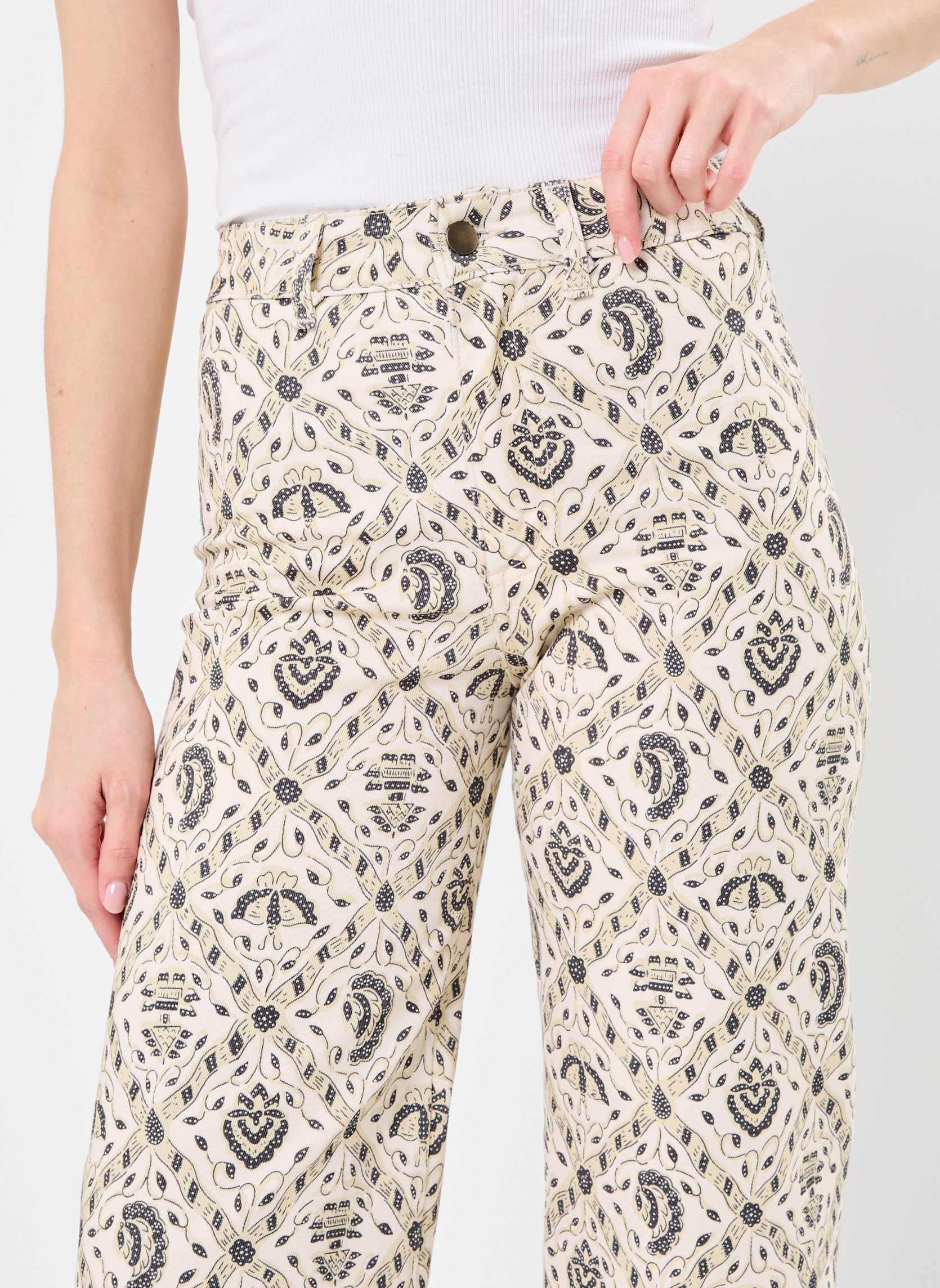 Pantaloni larghi Lula donna multicolore Maison Hotel Pantaloni larghi Lula donna multicolore Vanilla
