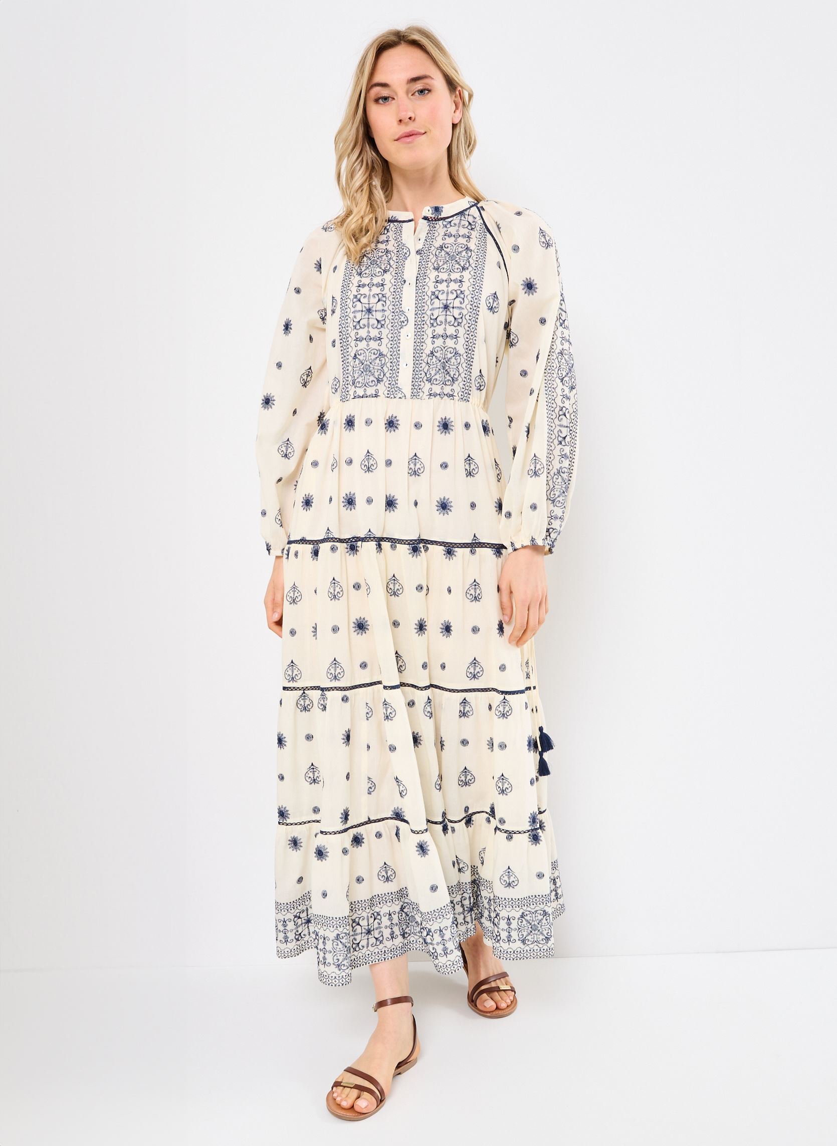 Langarm-Blusen Caroline damen weiß Maison Hotel Langarm-Blusen Caroline damen weiß Off white