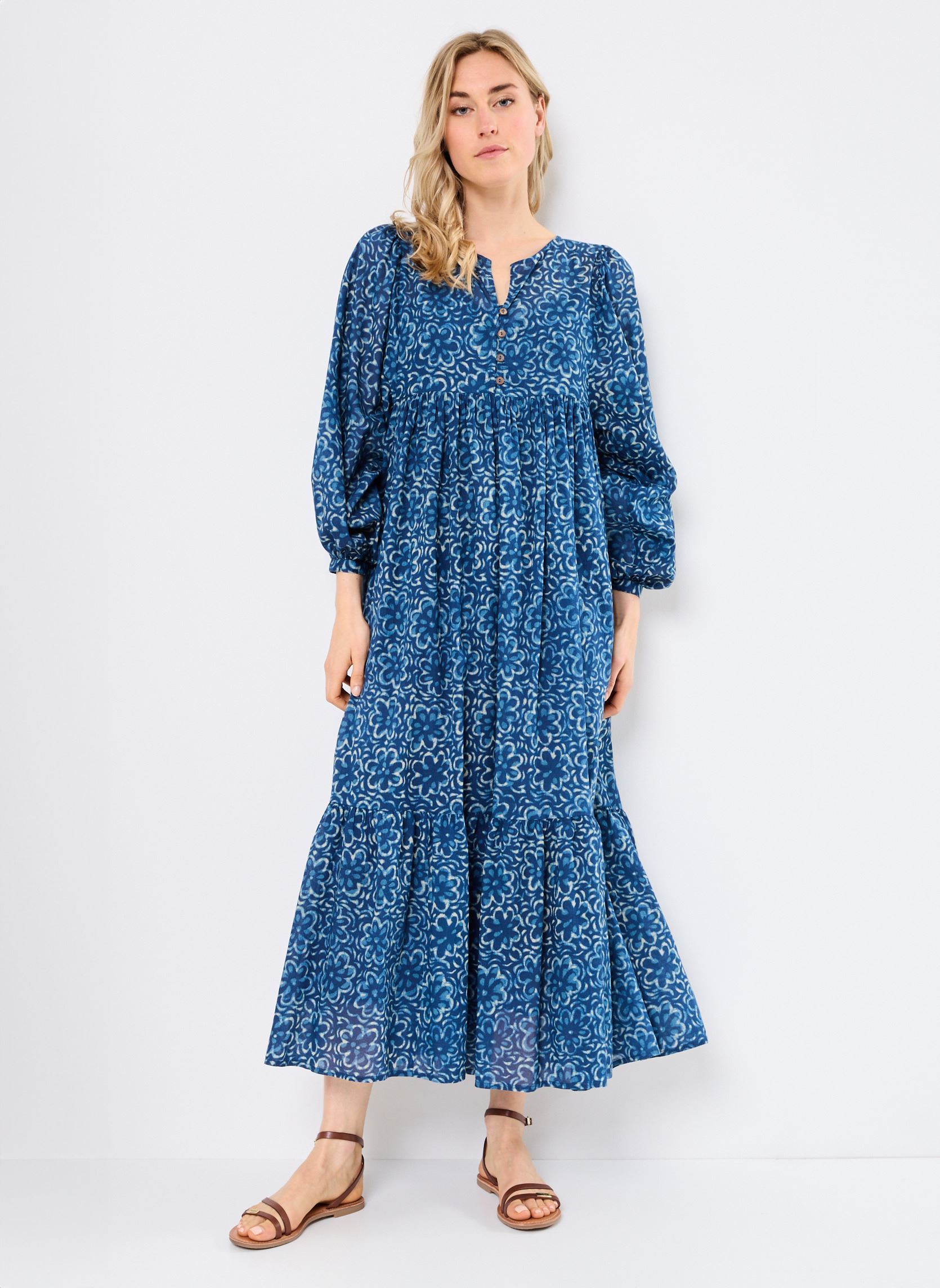 Lange Kleider Eileen damen blau Maison Hotel Lange Kleider Eileen damen blau Indigo Soul