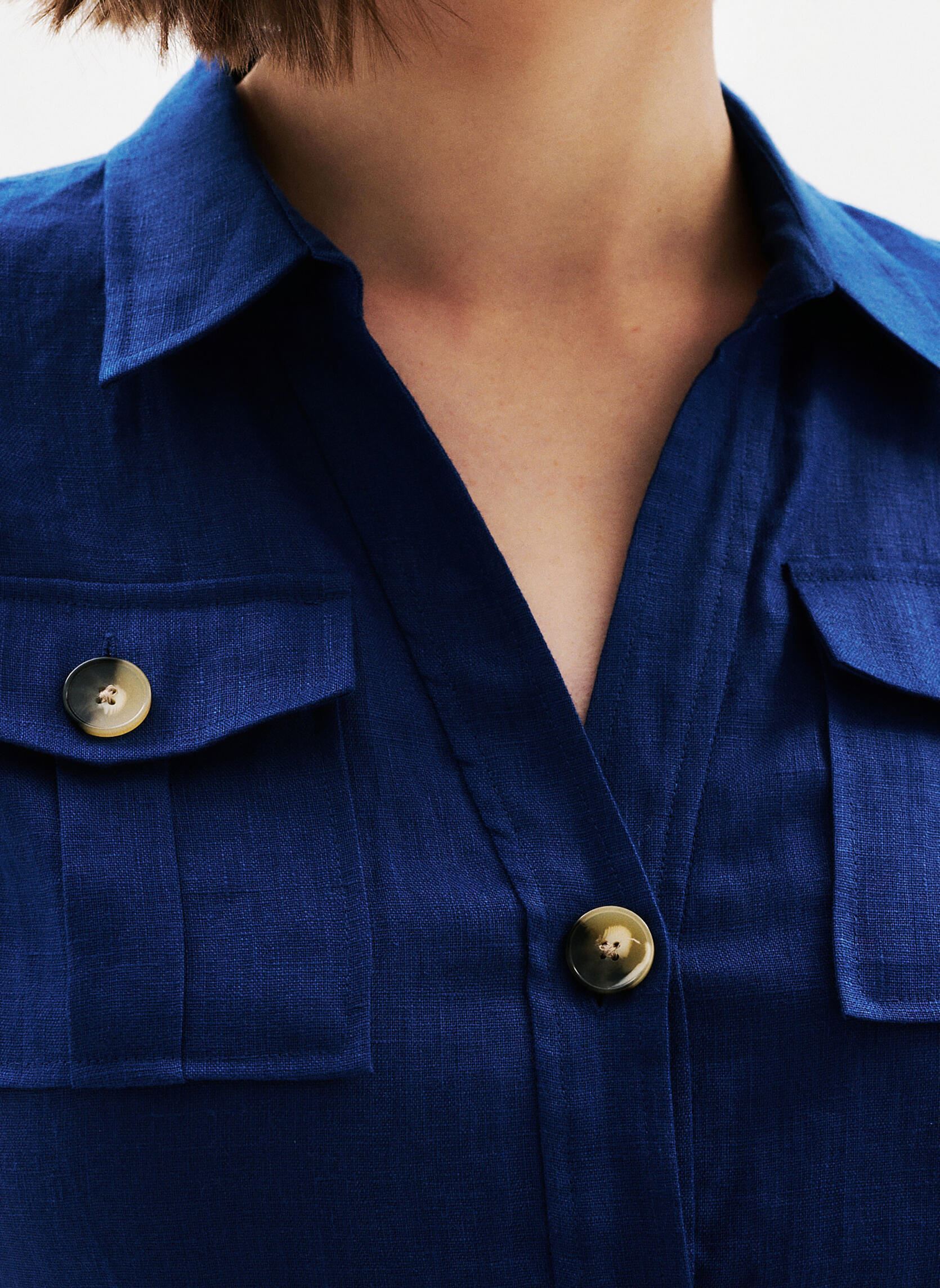 Jurken RK000-LAUREB dames blauw Caroll Jurken RK000-LAUREB dames blauw COLORADO