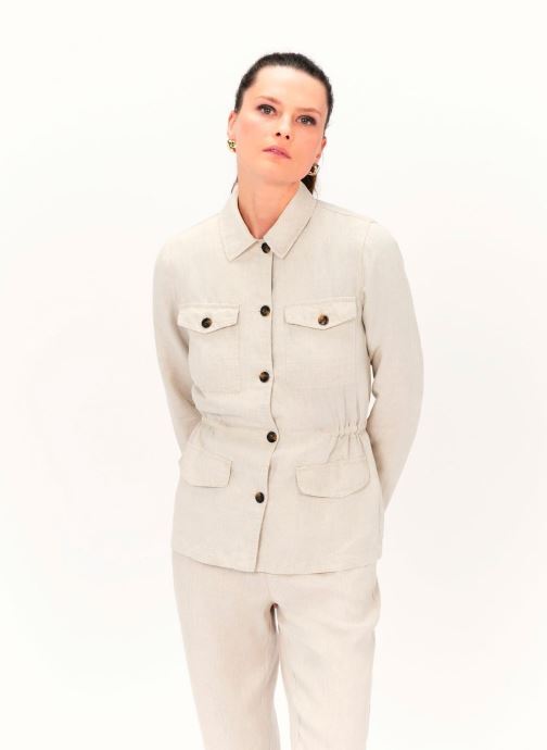 Caroll Vestes en jean VK004-GRACEB femme beige