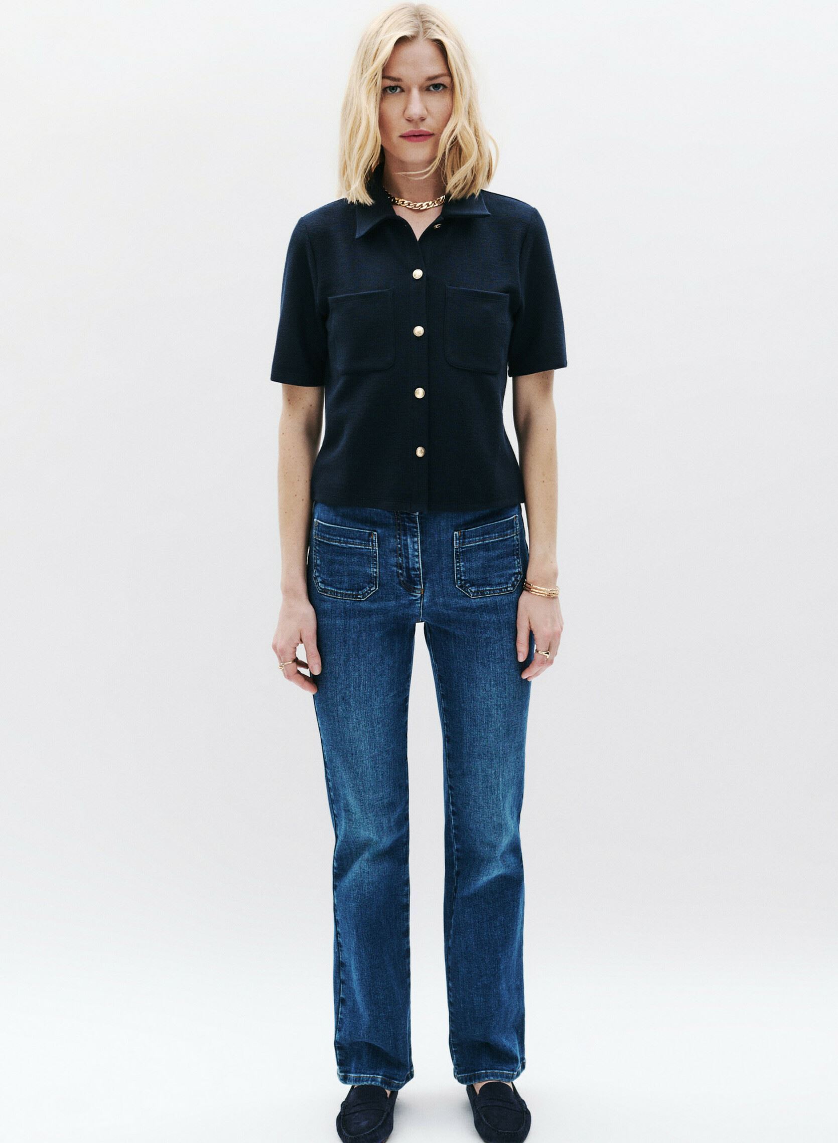 Tee-shirts manches courtes 251T-TOBIAS femme noir Caroll Tee-shirts manches courtes 251T-TOBIAS femme noir BLACK IRIS