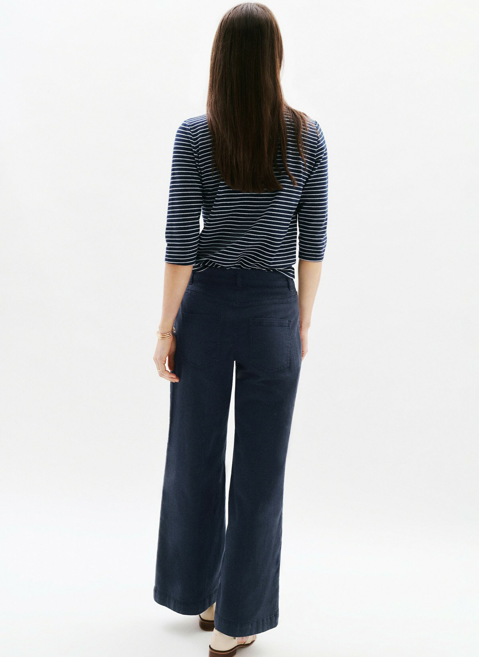 Pantalons larges 251P-PIETRO femme bleu Caroll Pantalons larges 251P-PIETRO femme bleu SKY CAPTAIN