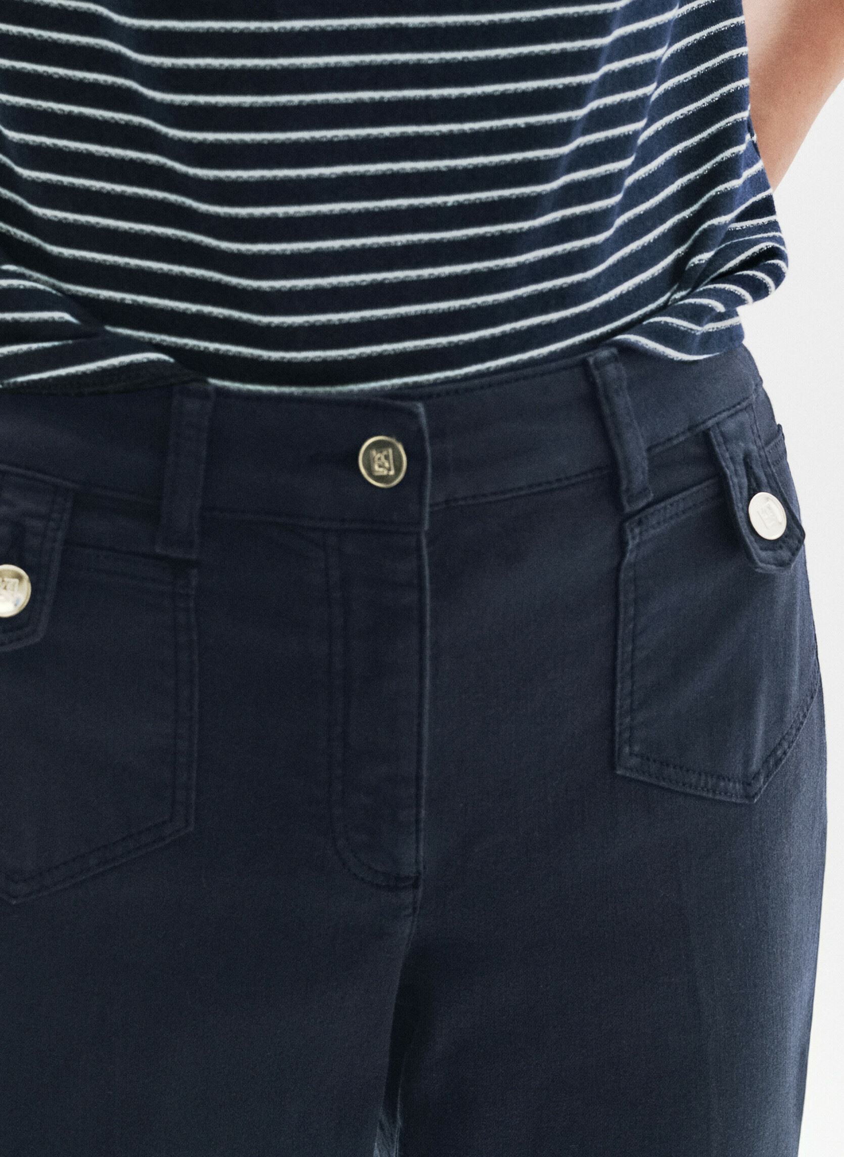 Pantalons larges 251P-PIETRO femme bleu Caroll Pantalons larges 251P-PIETRO femme bleu SKY CAPTAIN