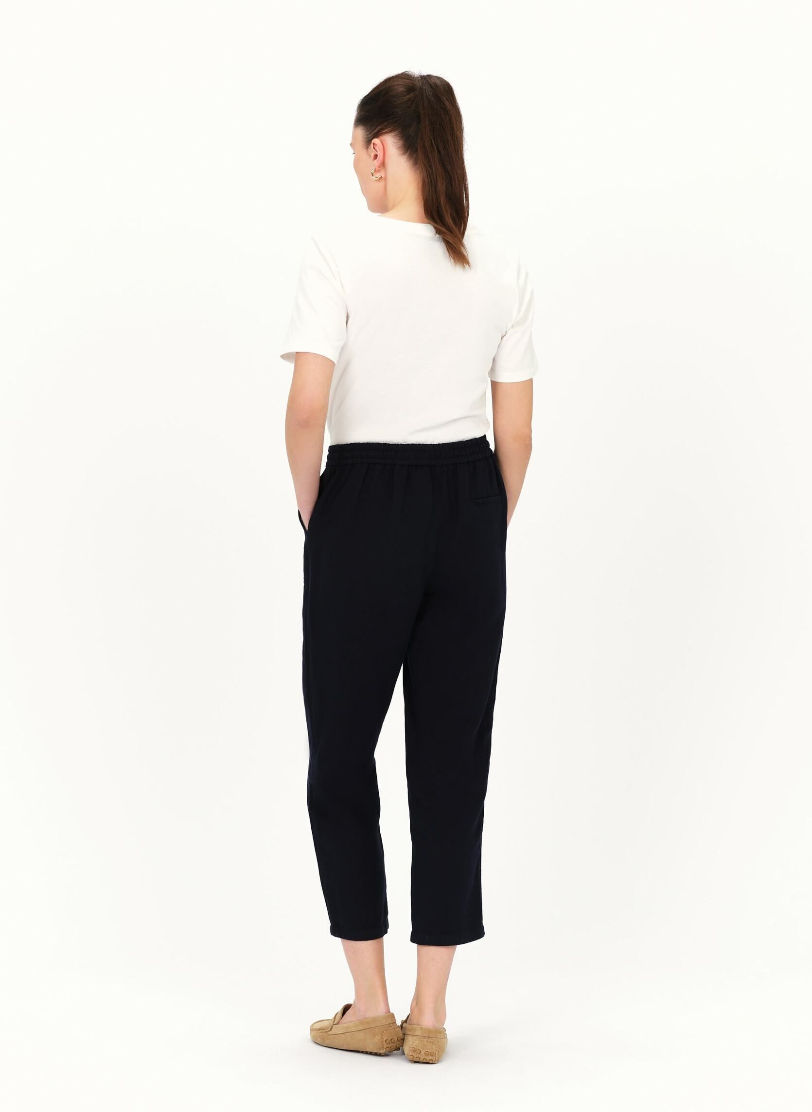 Pantalons chinos PK053-IGNACE femme bleu Caroll Pantalons chinos PK053-IGNACE femme bleu MARINE
