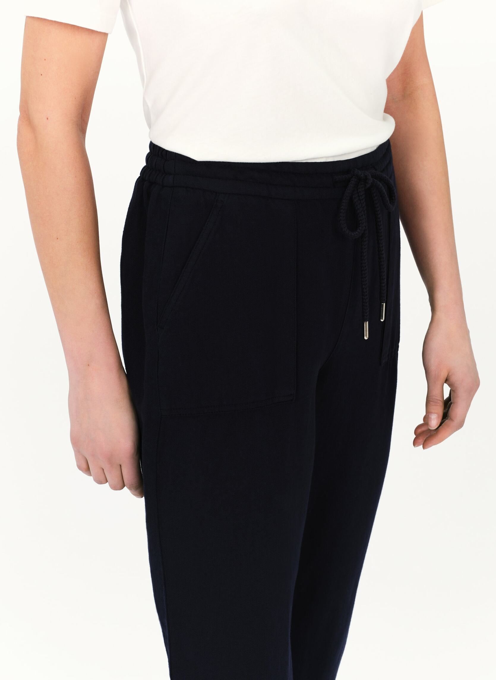 Pantalons chinos PK053-IGNACE femme bleu Caroll Pantalons chinos PK053-IGNACE femme bleu MARINE