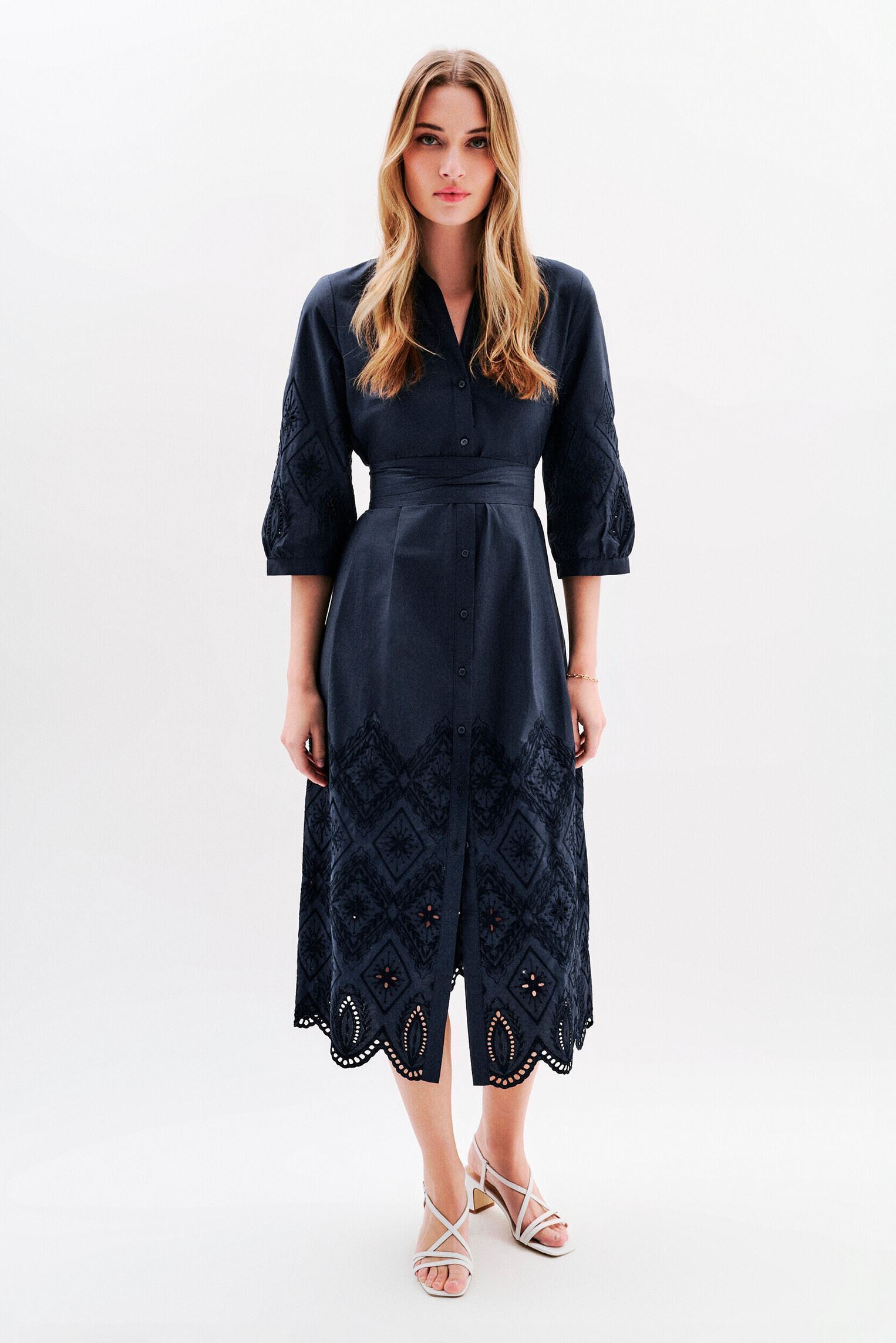 Robes longues 251R-ROMY femme noir Caroll Robes longues 251R-ROMY femme noir BLACK IRIS