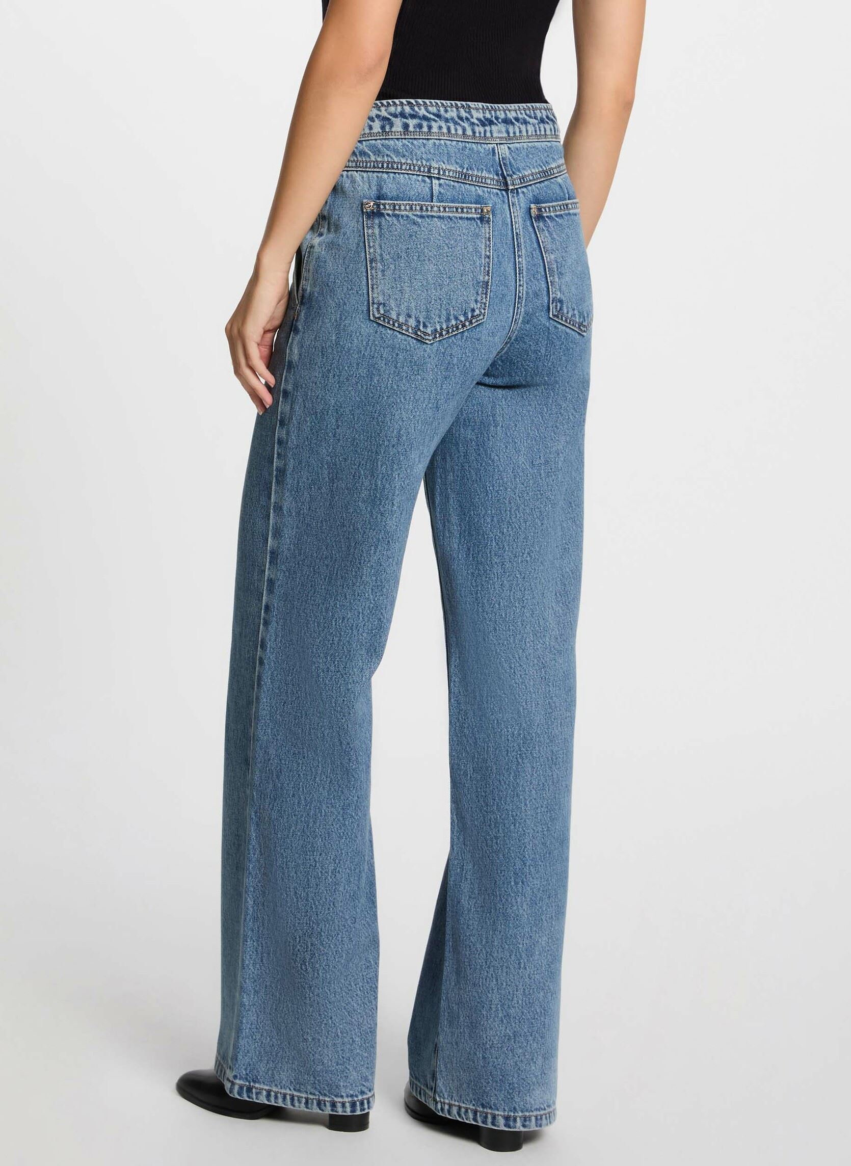 Jeans large 251-PBRIDE femme bleu Morgan Jeans large 251-PBRIDE femme bleu JEAN DOUBLE STONE