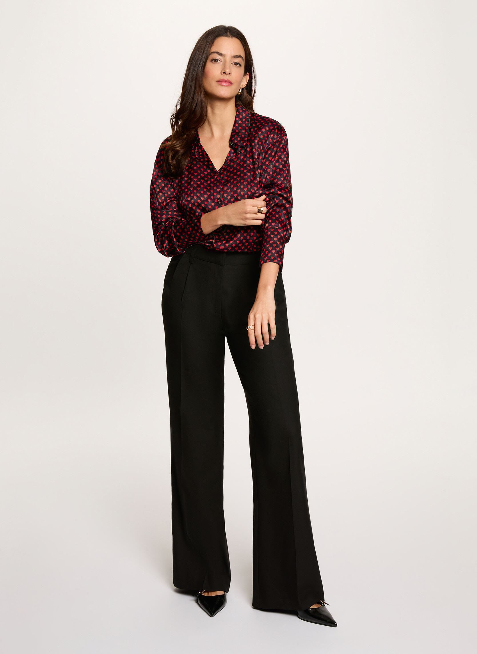 Weite Hosen 251-PANIS.F damen schwarz Morgan Weite Hosen 251-PANIS.F damen schwarz NOIR M
