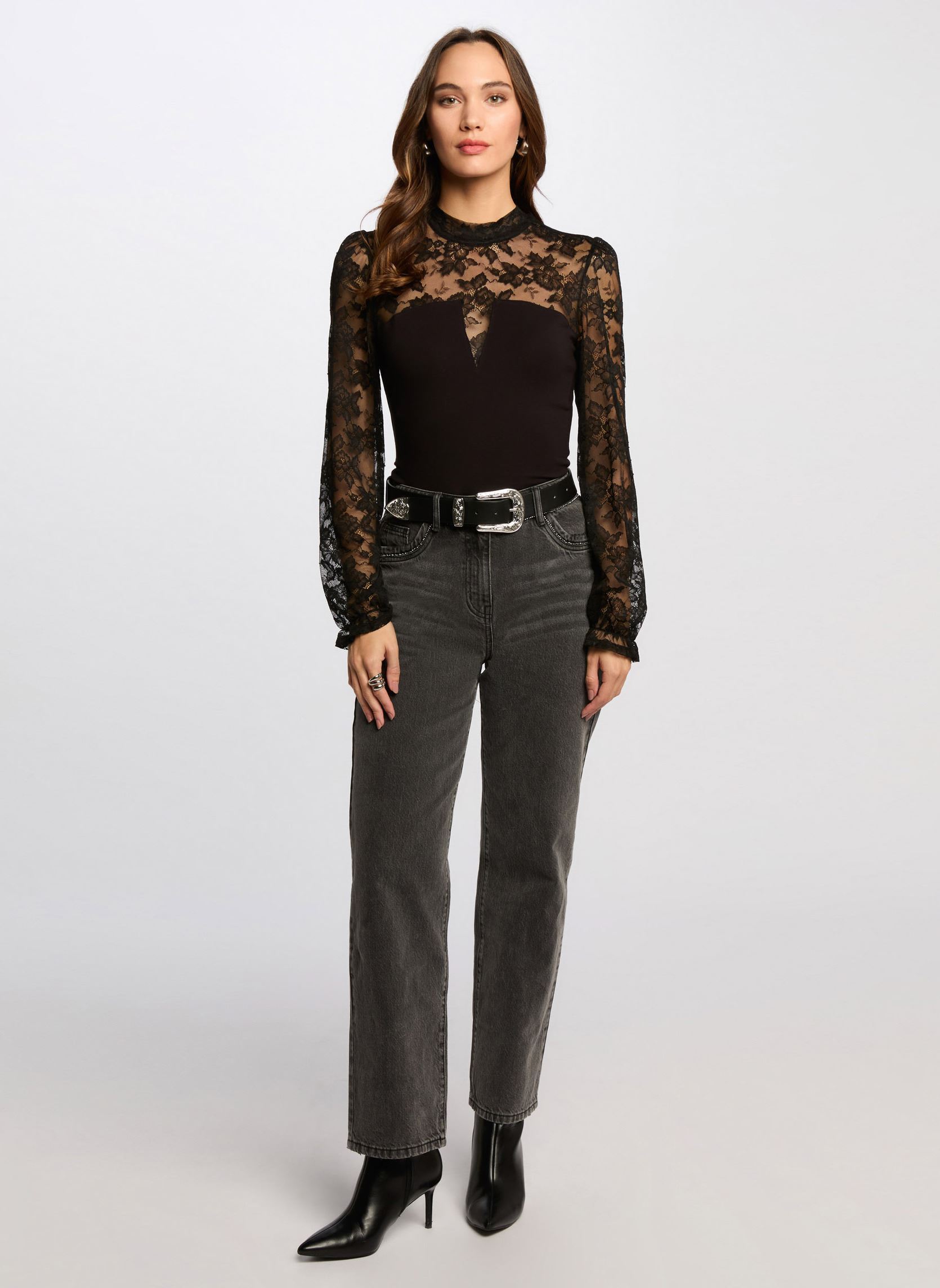 Blouses 251-TIMEL femme noir Morgan Blouses 251-TIMEL femme noir NOIR M