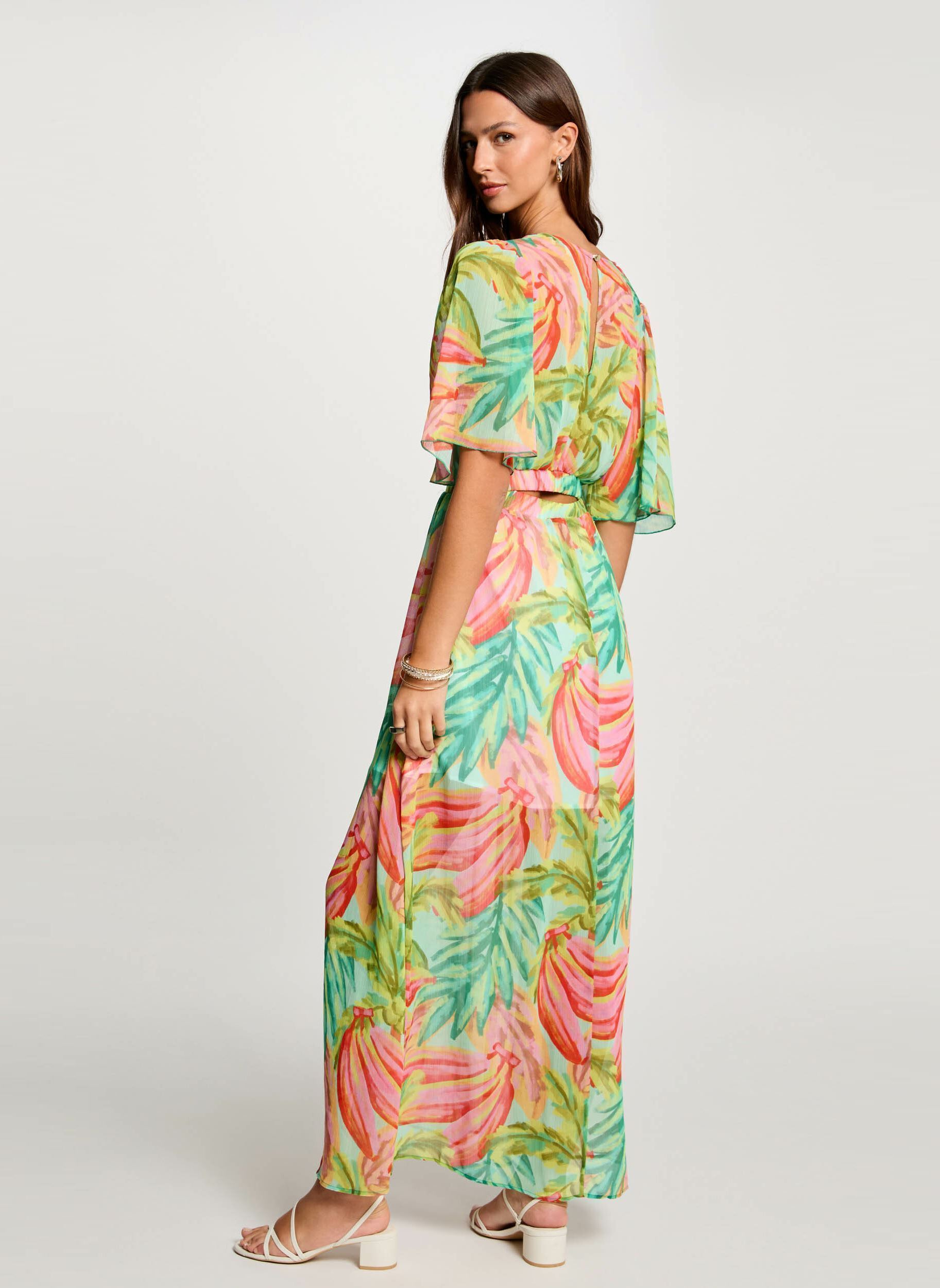 Robes longues 251-RCARI.F femme multicolore Morgan Robes longues 251-RCARI.F femme multicolore MULTICO
