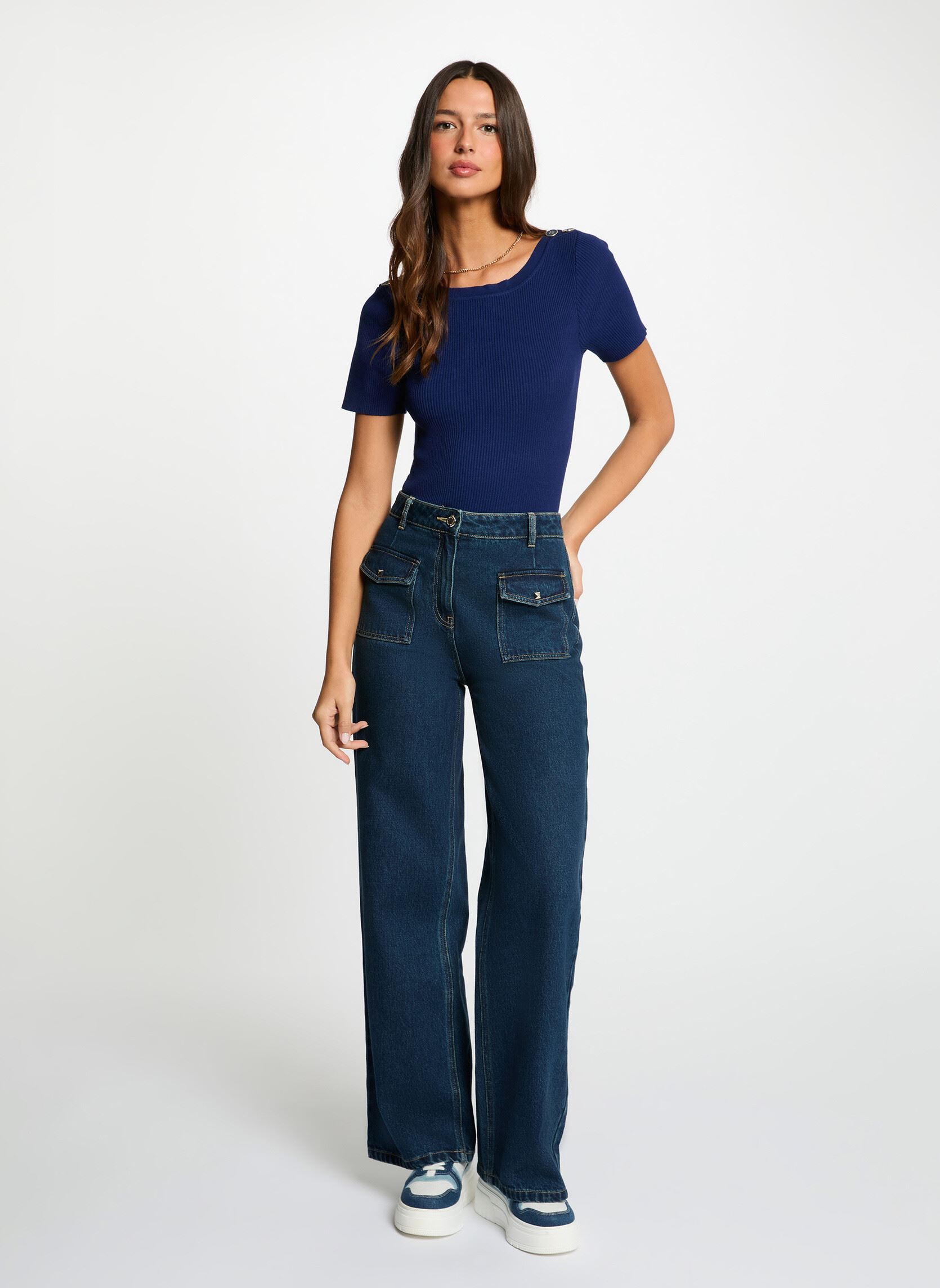 Pulls 251-MPIO femme bleu Morgan Pulls 251-MPIO femme bleu BLUE DEPTHS