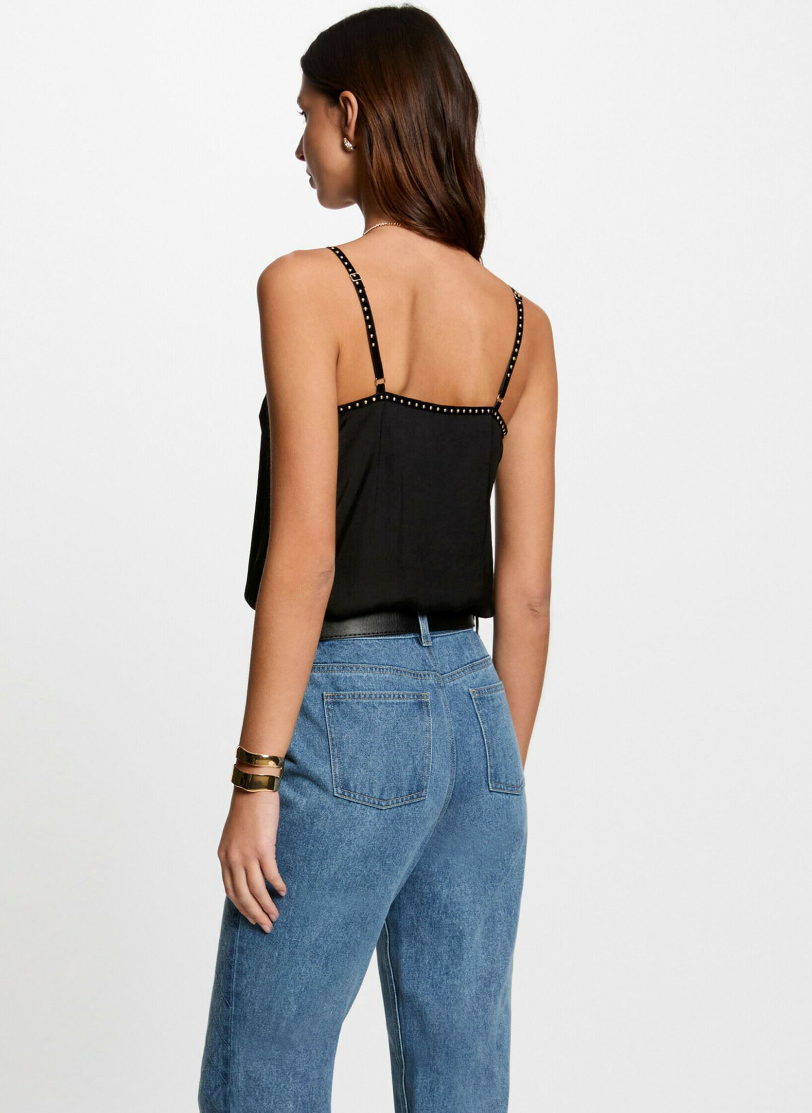 Tops 251-OSTUD mujer negro Morgan Tops 251-OSTUD mujer negro NOIR