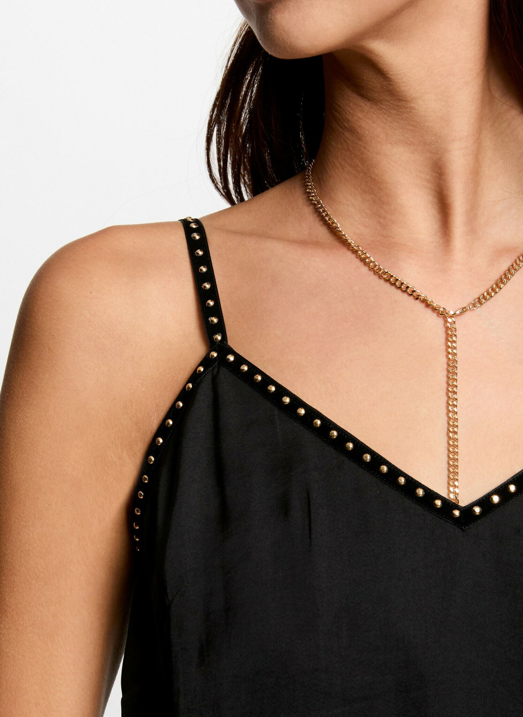 Tops 251-OSTUD mujer negro Morgan Tops 251-OSTUD mujer negro NOIR