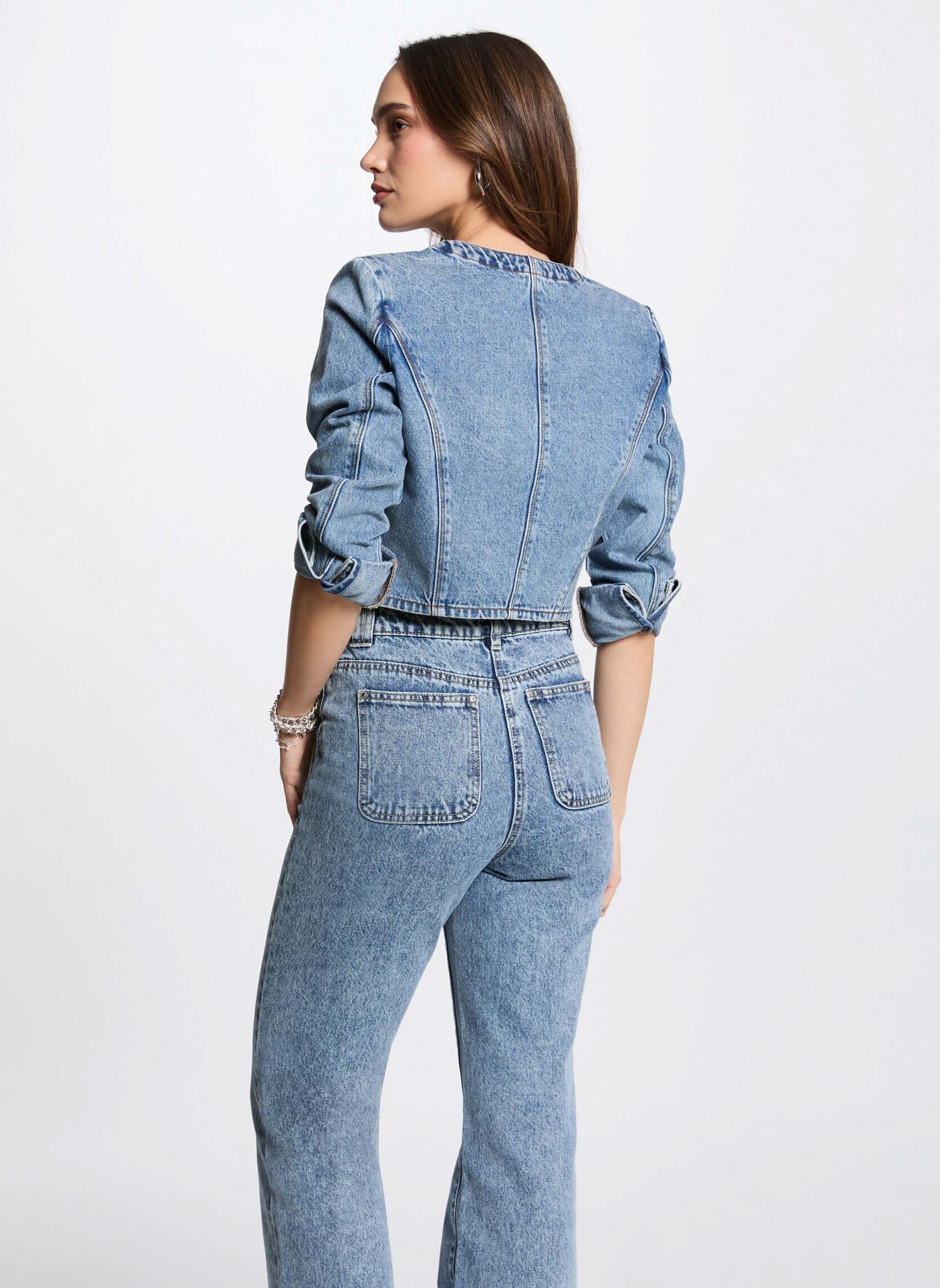 Vestes en jean 251-VCHARME femme bleu Morgan Vestes en jean 251-VCHARME femme bleu JEAN DOUBLE STONE