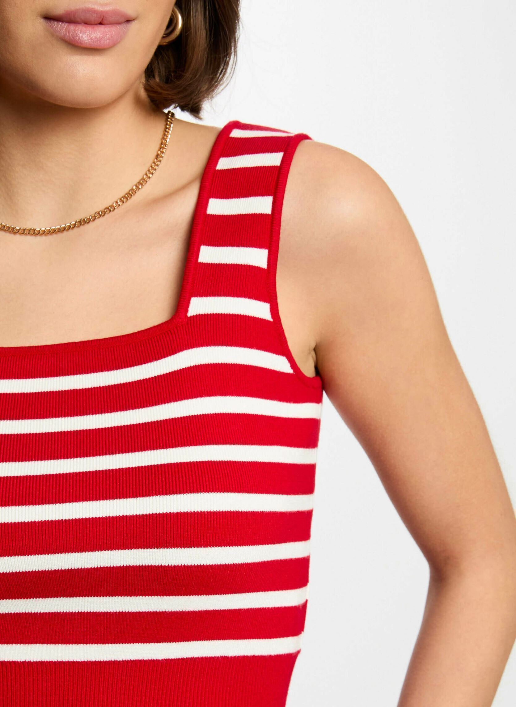 Tops 251-MPINKA damen rot Morgan Tops 251-MPINKA damen rot MAGMA/OFF WHITE