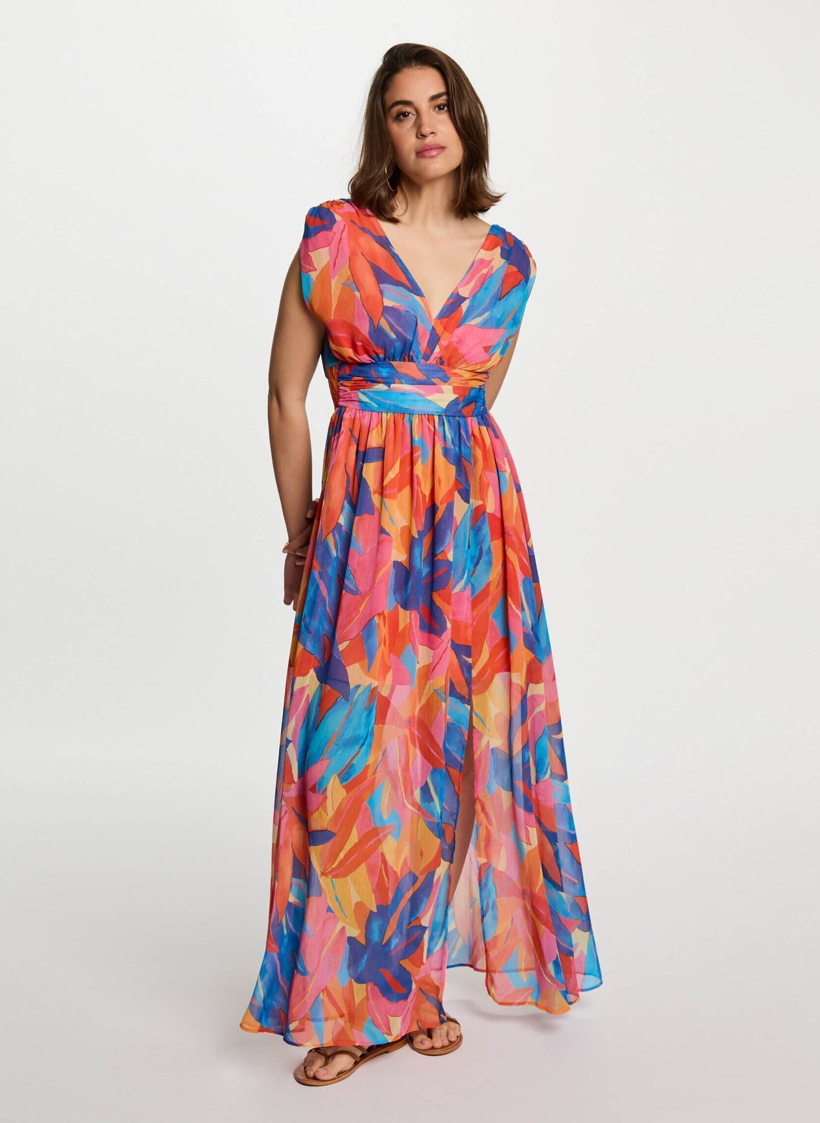 Jurk Meerkleurig Kleurige Jurken BINDI LONG DRESS Blauw/multicolor