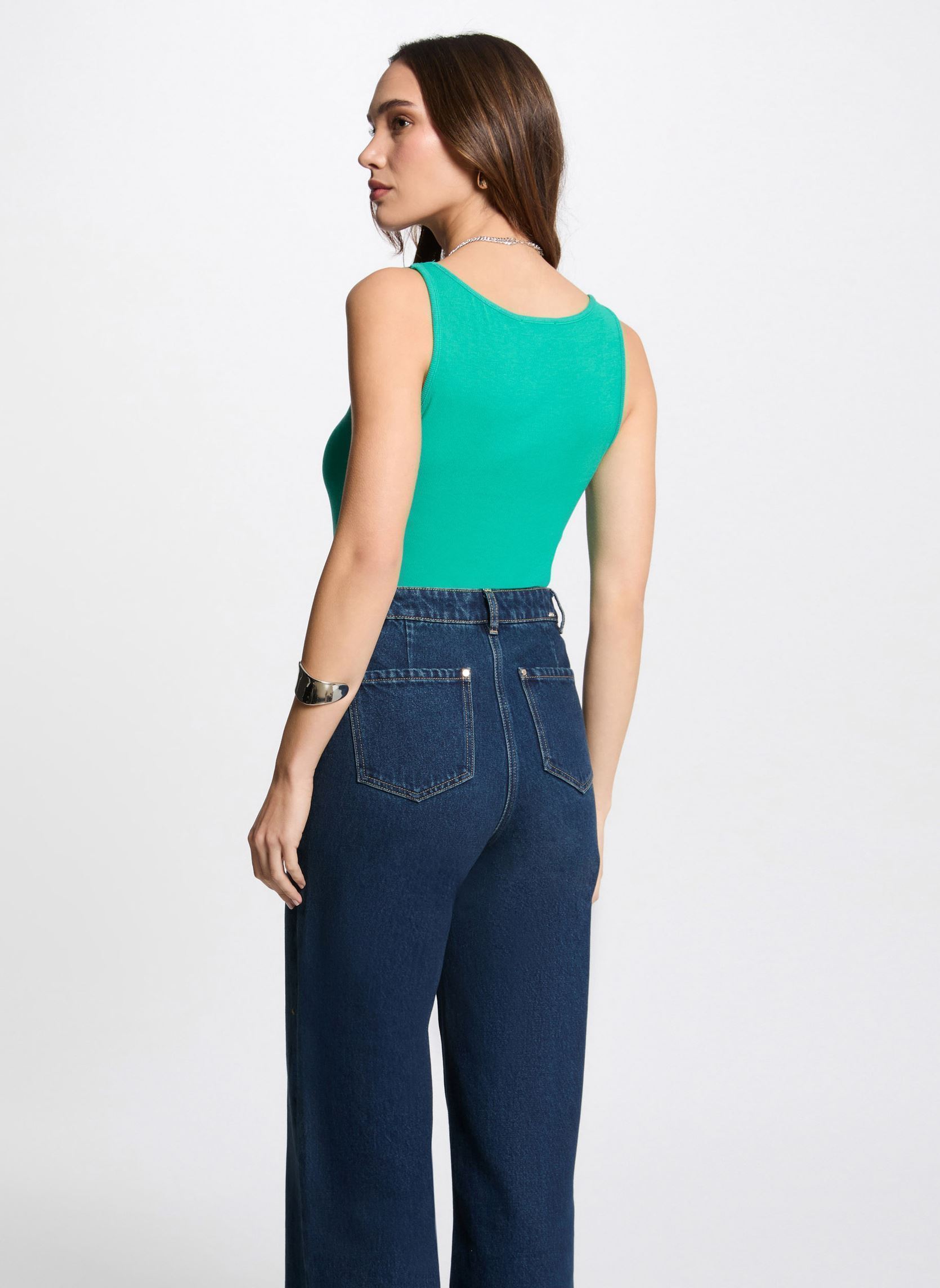 Débardeurs 251-DOUBI femme vert Morgan Débardeurs 251-DOUBI femme vert TROPIQUE M