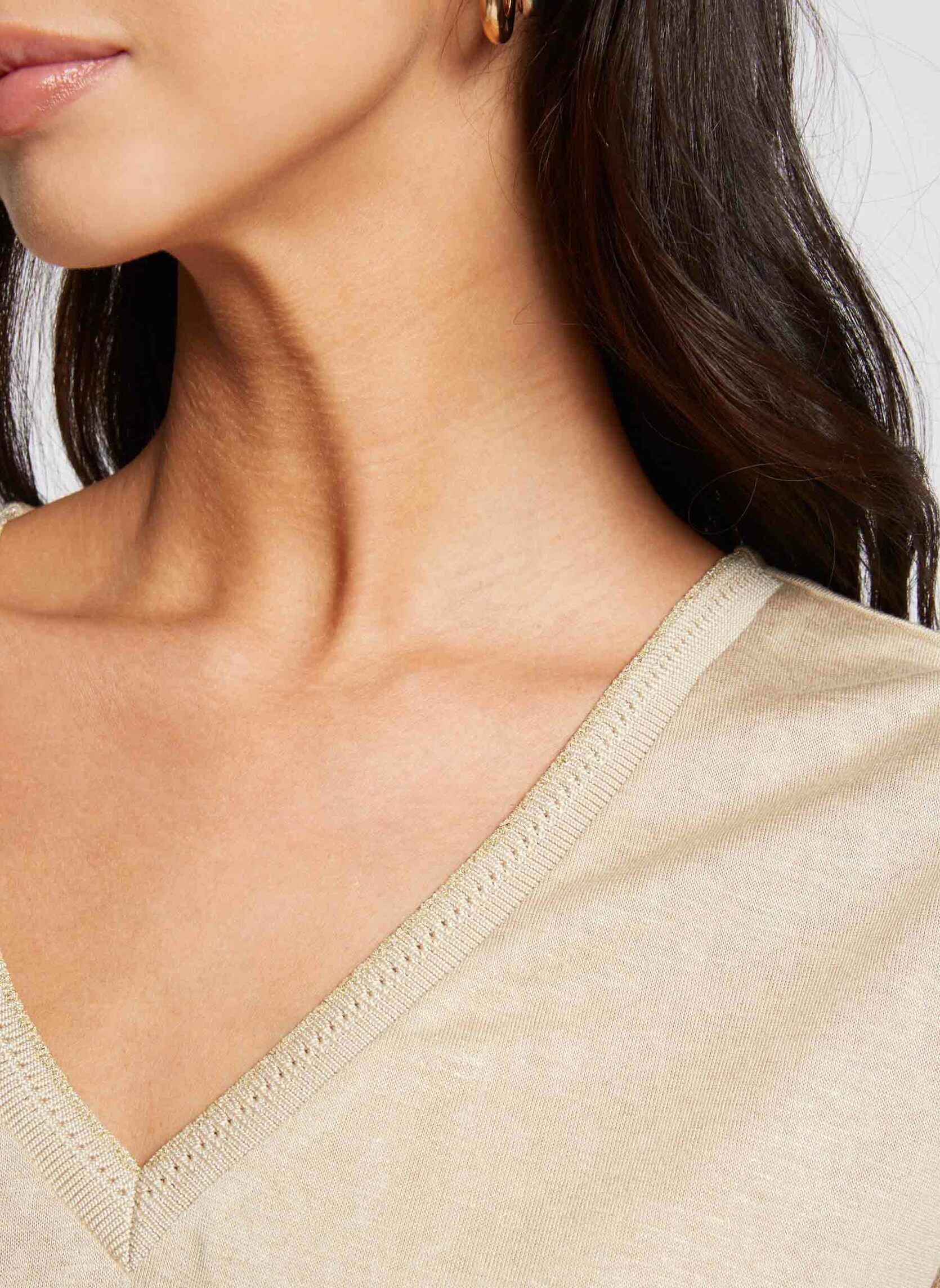 Tee-shirts manches courtes 241-DAGA femme beige Morgan Tee-shirts manches courtes 241-DAGA femme beige BEIGE