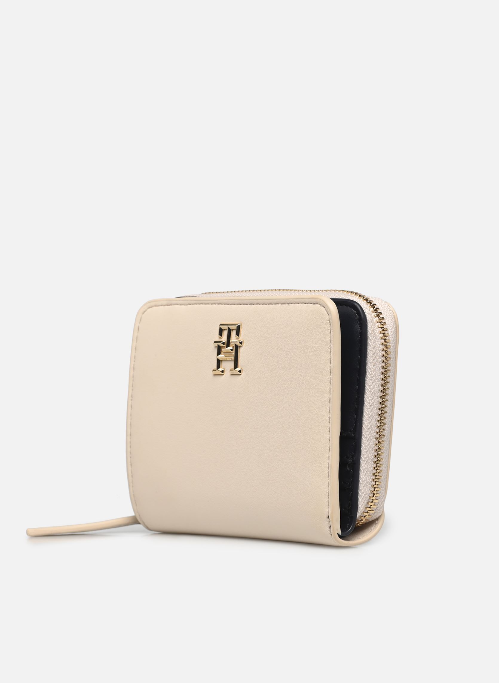 Geldbeutel TH LOGOTAPE MED ZA damen beige Tommy Hilfiger Geldbeutel TH LOGOTAPE MED ZA damen beige SUGARCANE