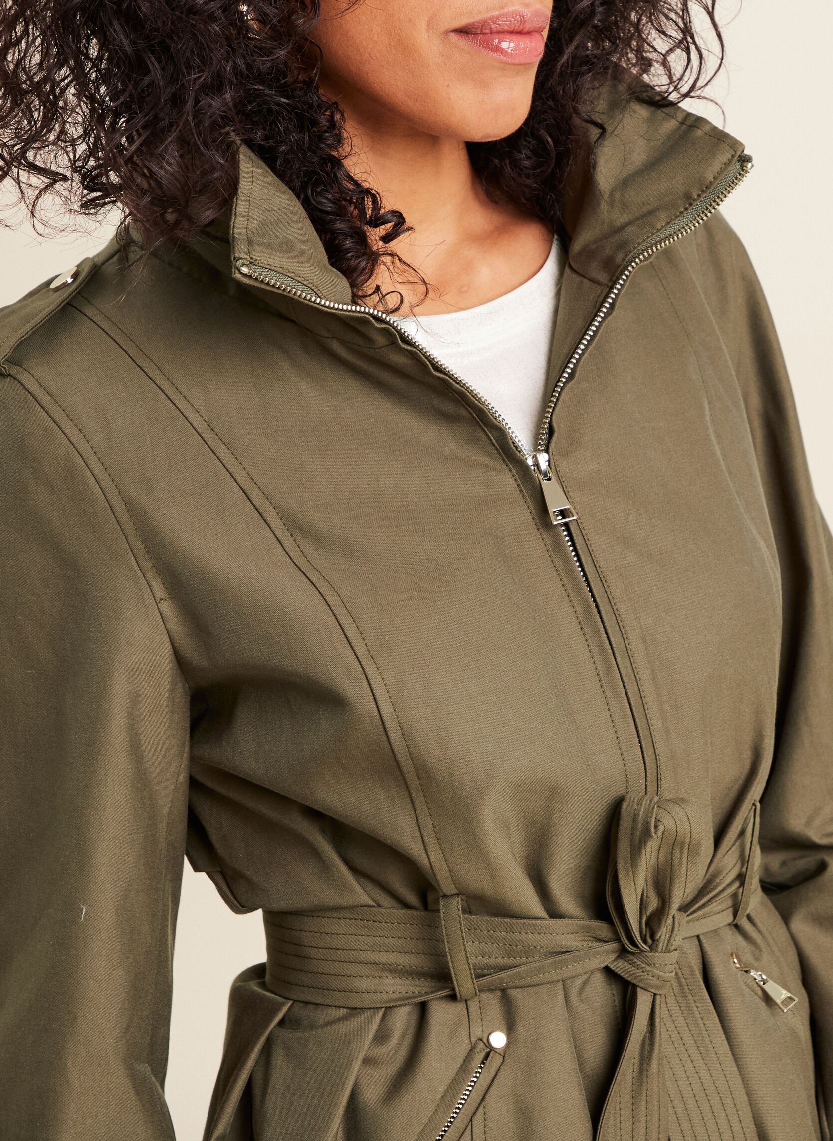 Winterjas GEMOONLIGHT dames groen Bréal Winterjas GEMOONLIGHT dames groen DARK OLIVE