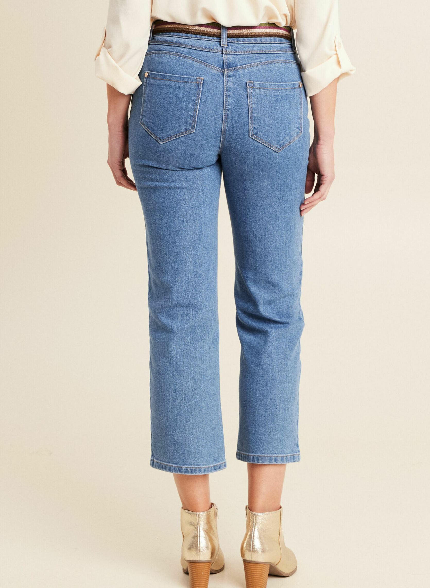 Wijde jeans / Flared Jeans PEBRAZILIAJ dames blauw Bréal Wijde jeans / Flared Jeans PEBRAZILIAJ dames blauw DENIM DOUBLE STONE