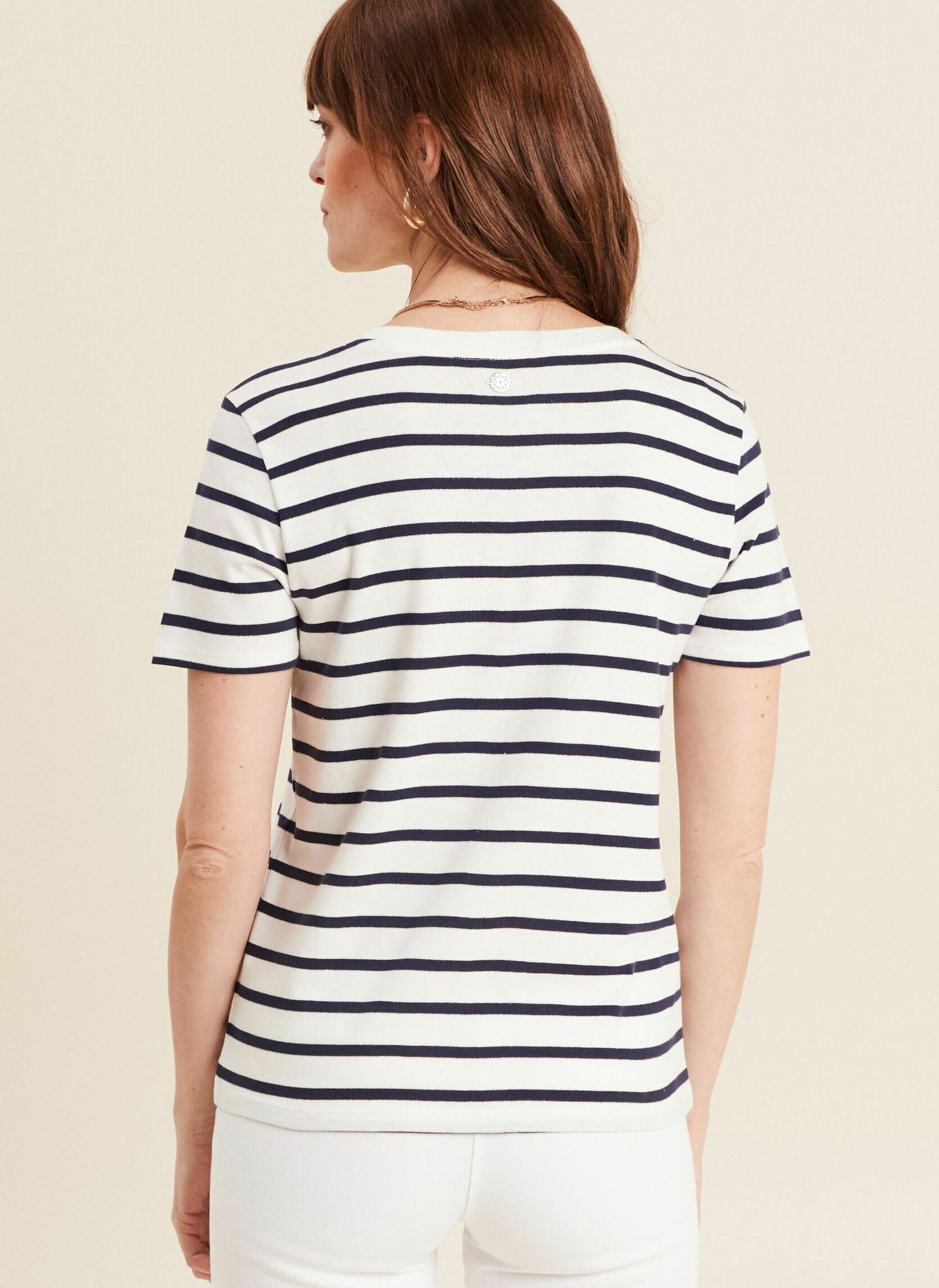 Tee-shirts manches courtes TECOLTAGE femme bleu Bréal Tee-shirts manches courtes TECOLTAGE femme bleu RAY-BABAFINO-W