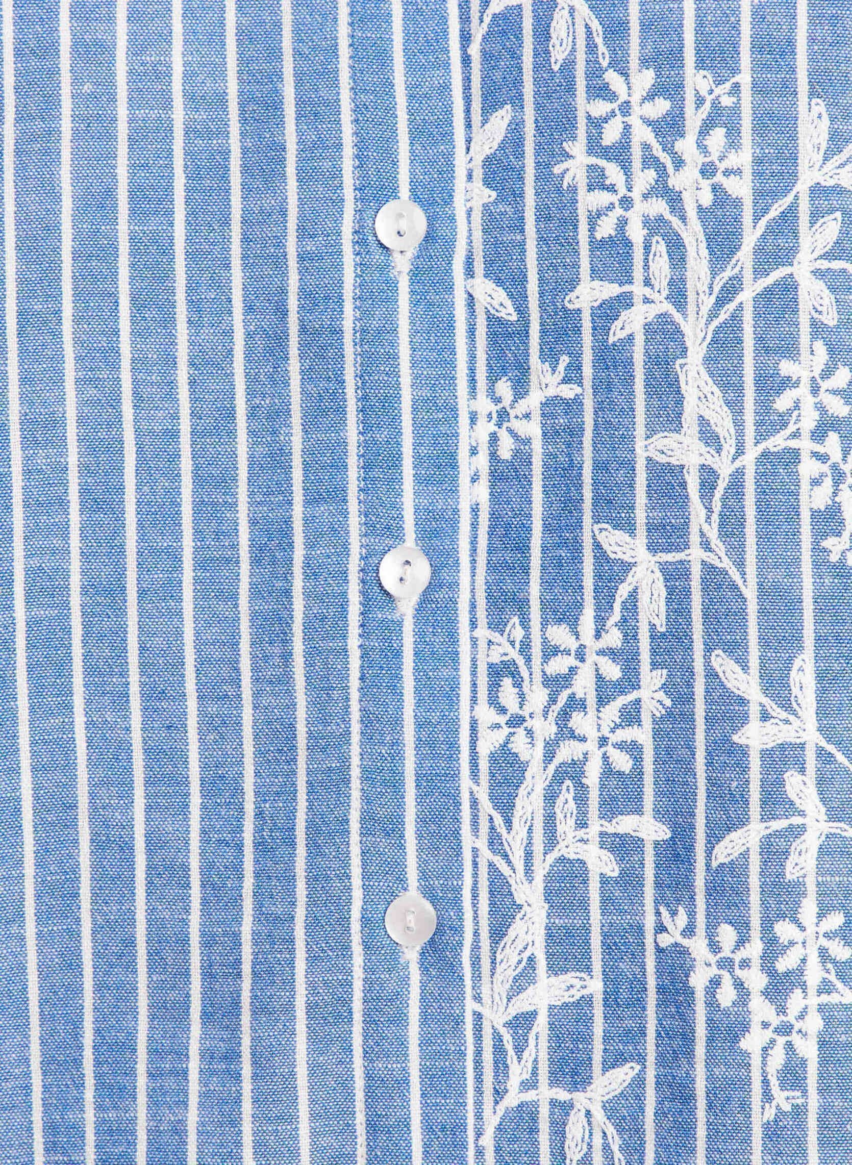 Langarm-Hemden CHEGUMSTRIPE damen blau Bréal Langarm-Hemden CHEGUMSTRIPE damen blau BRO-GUMFLOWER-B