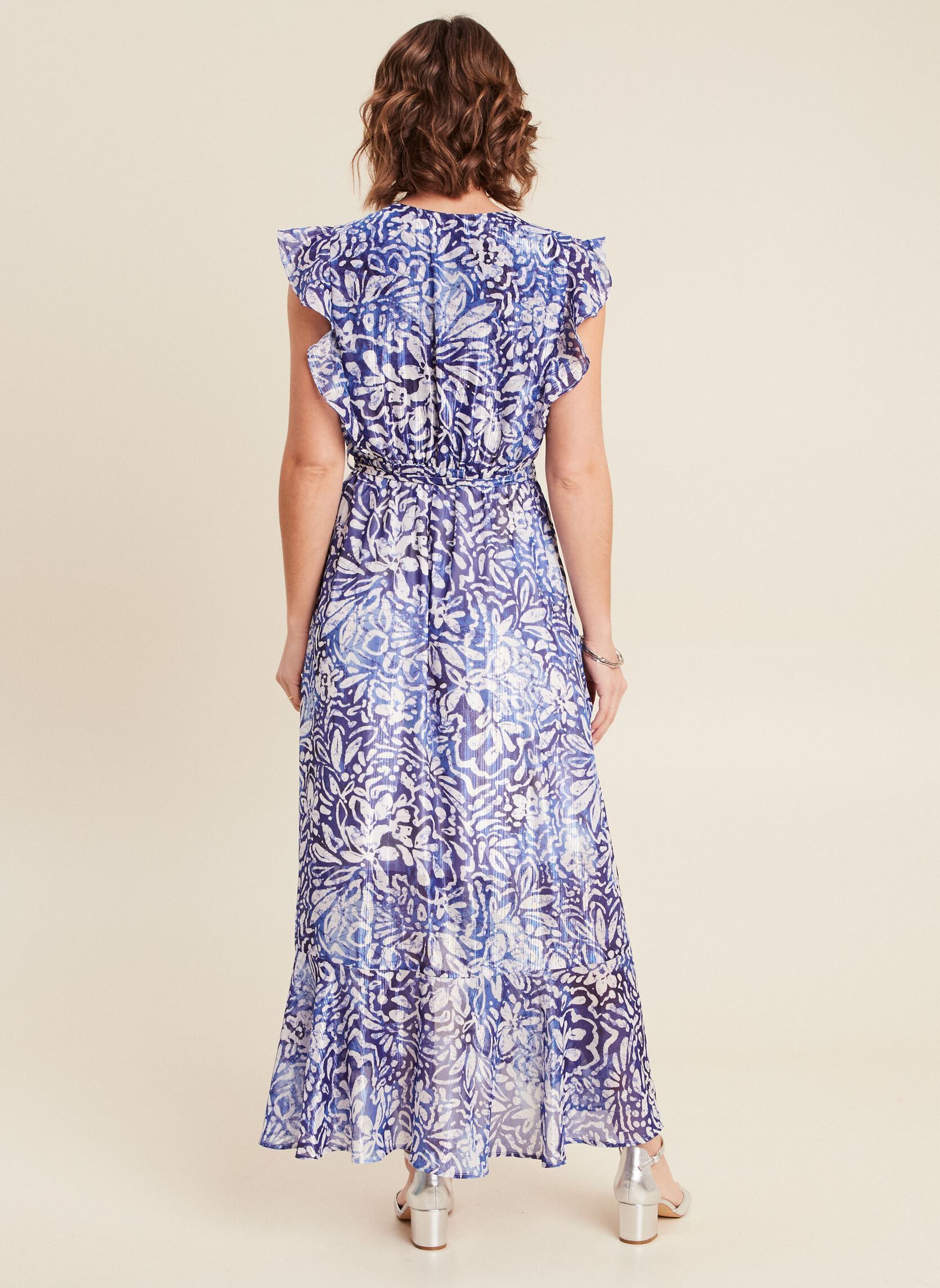 Robes longues RICLEMANIA femme bleu Bréal Robes longues RICLEMANIA femme bleu FLO-TIEDYE-BIG